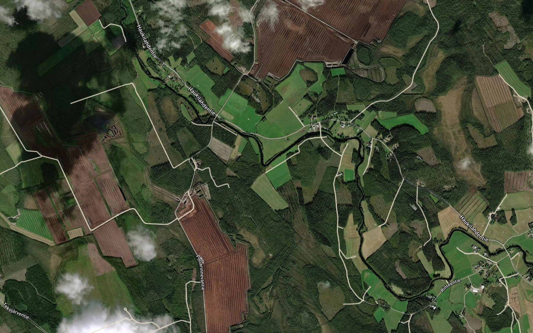 Satellite map of the Vehkaoja