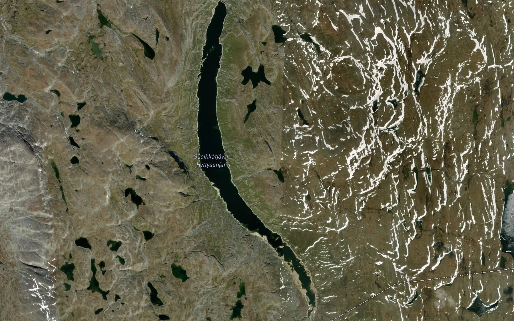 Satellite map of the Suoikkatjavri