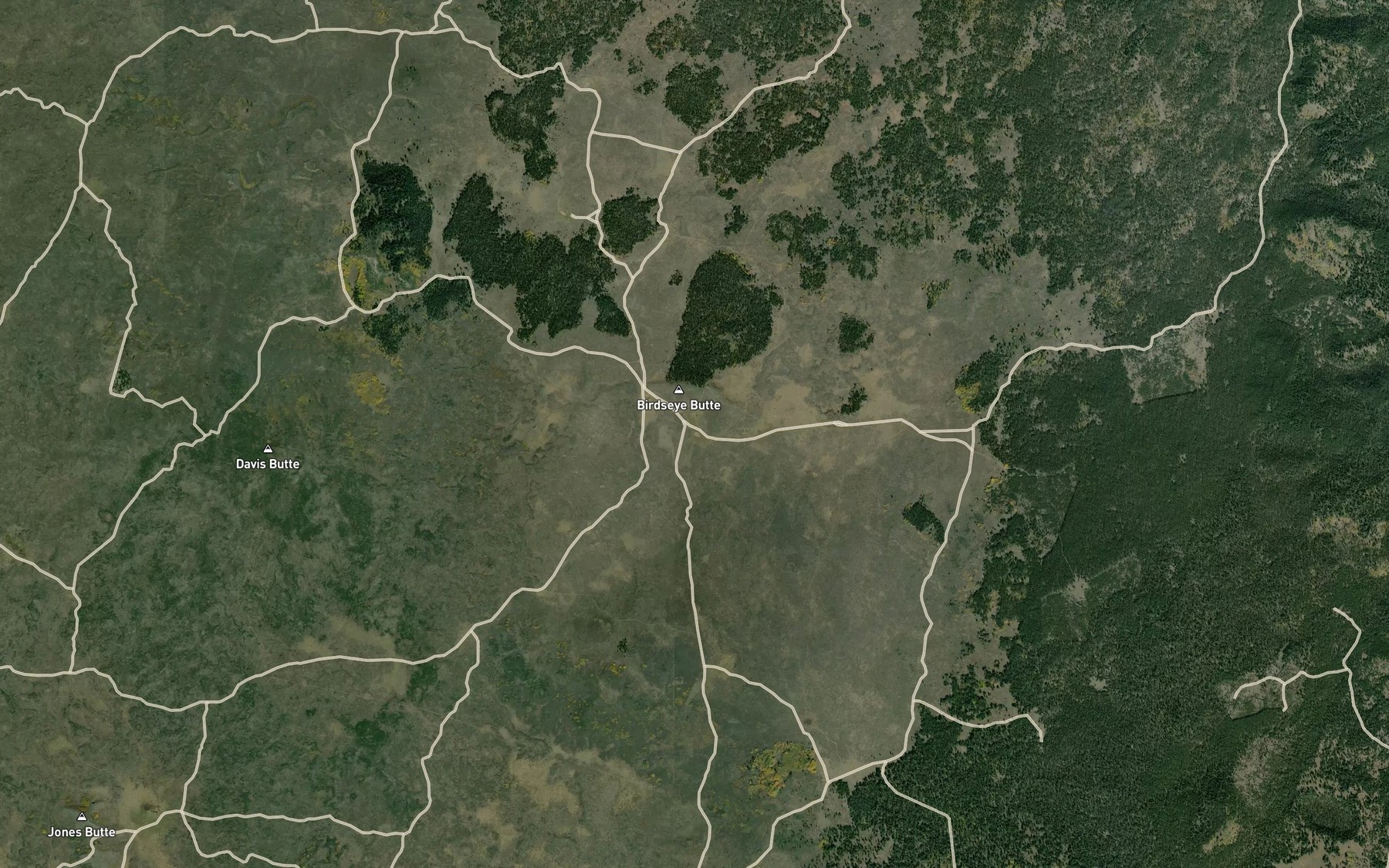 Satellite map of the Davis Lake Number One