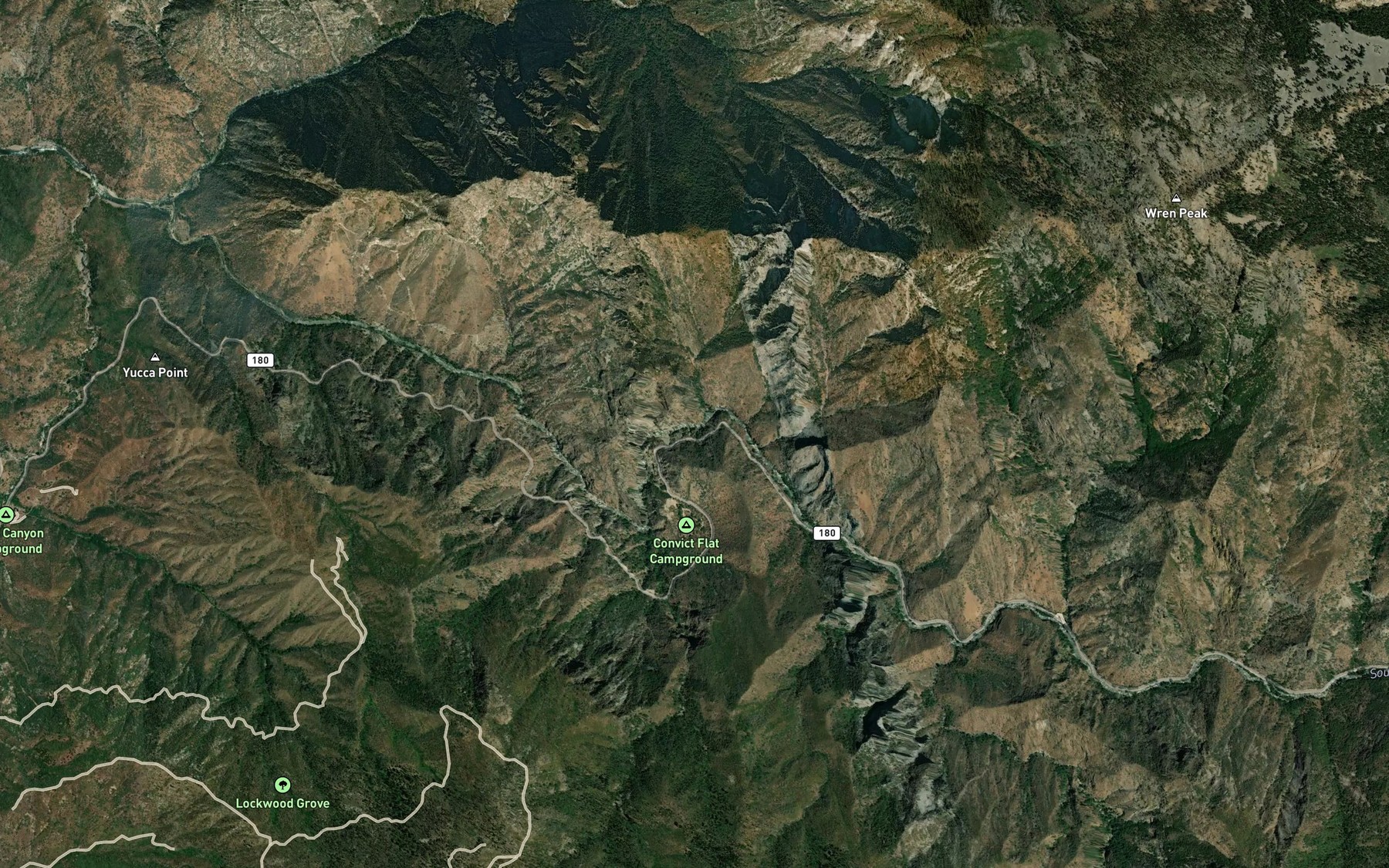 Satellite map of the Horseshoe Bend