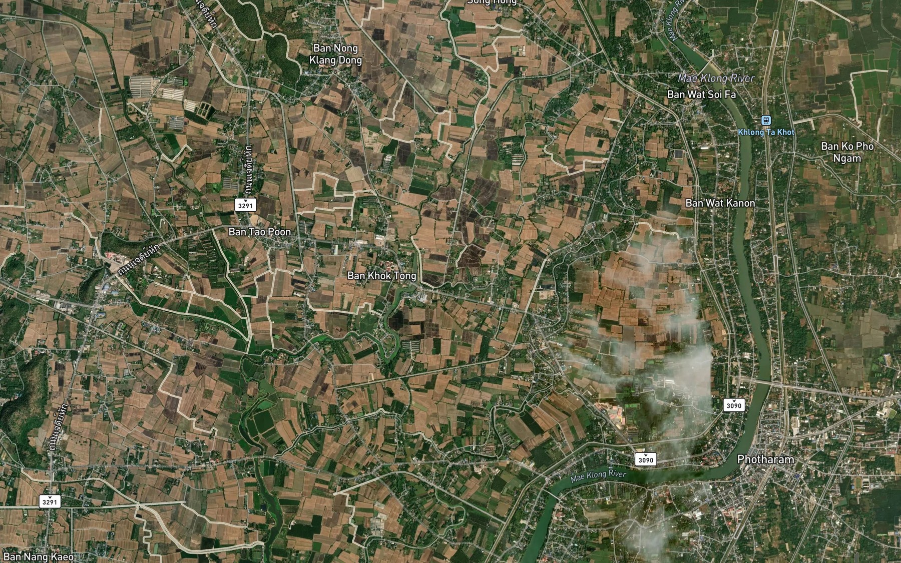 Satellite map of the Khlong Yao