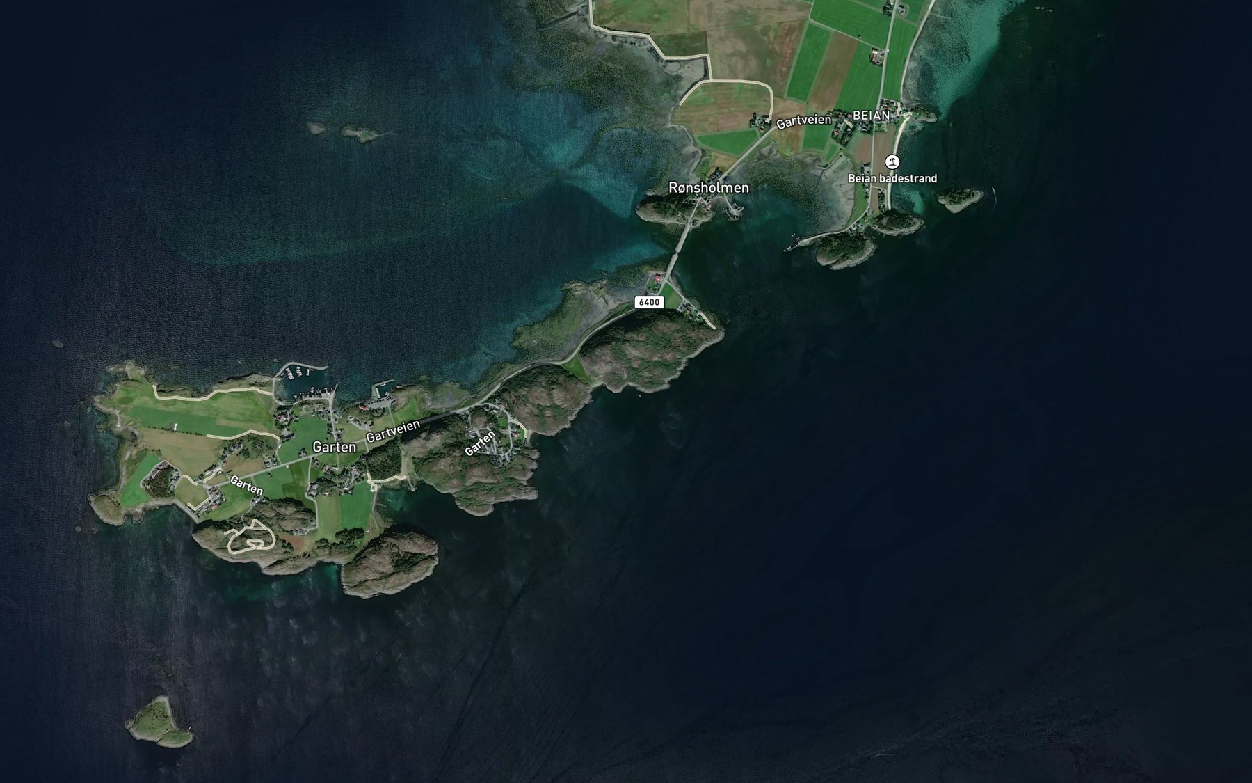Satellite map of the Rovika