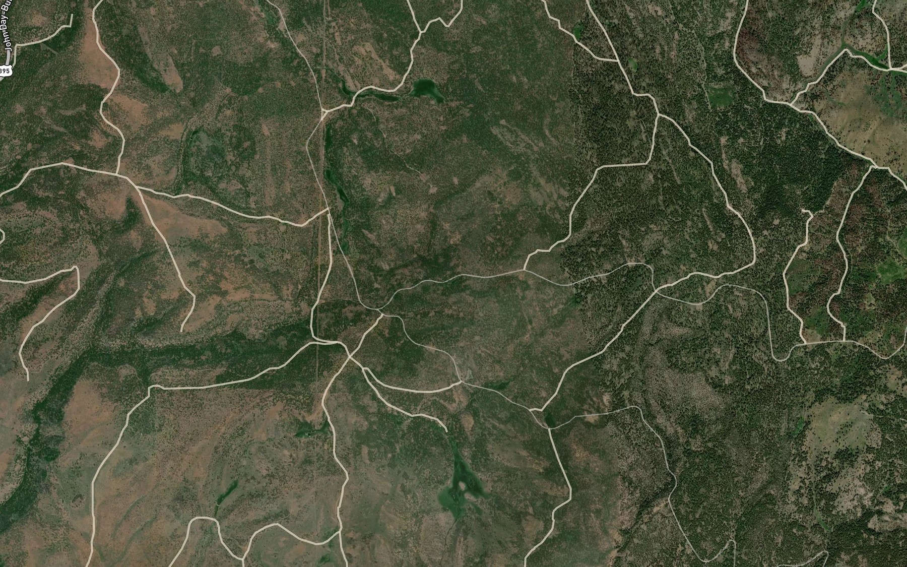 Satellite map of the Sand Spring