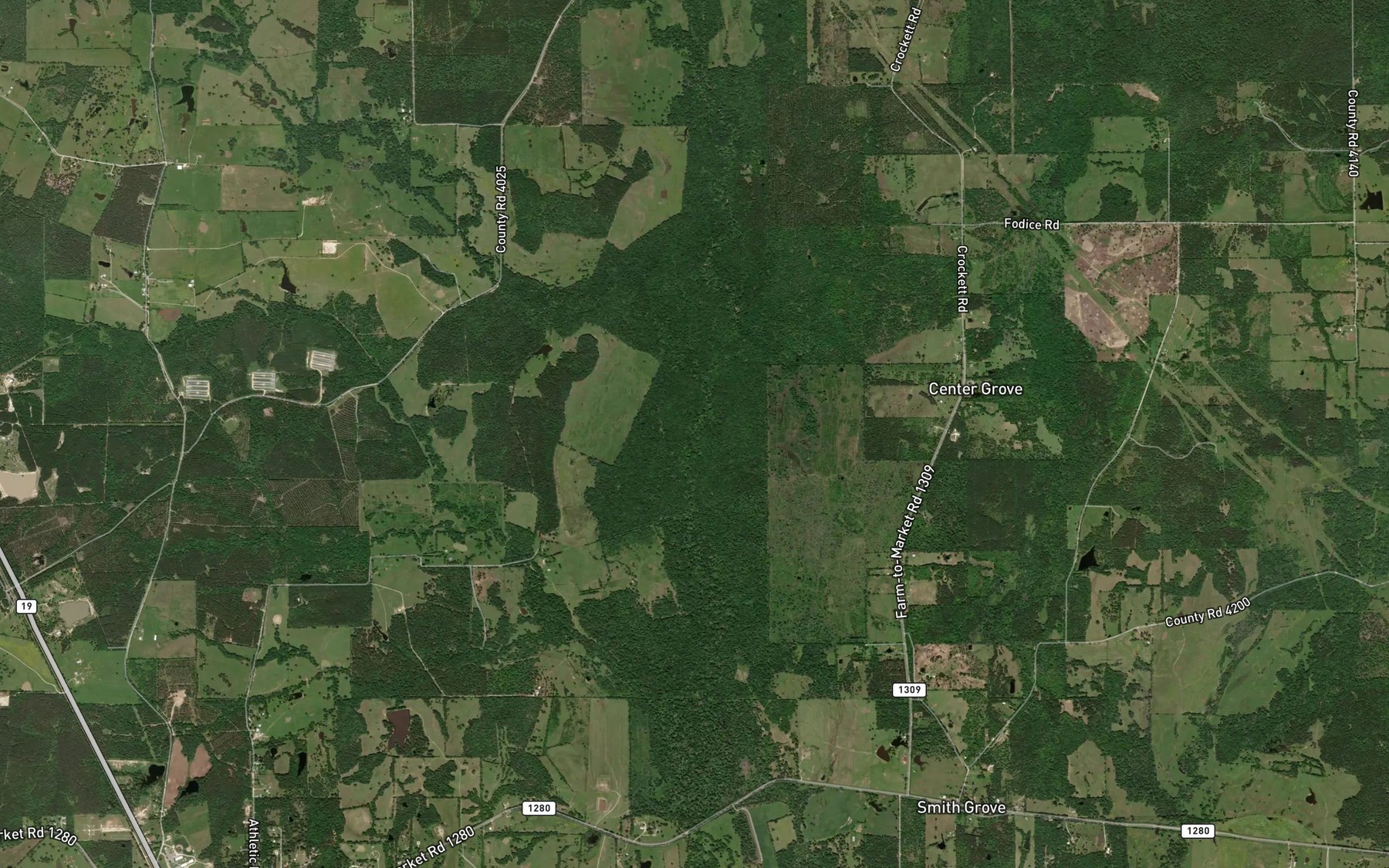 Satellite map of the Box Creek
