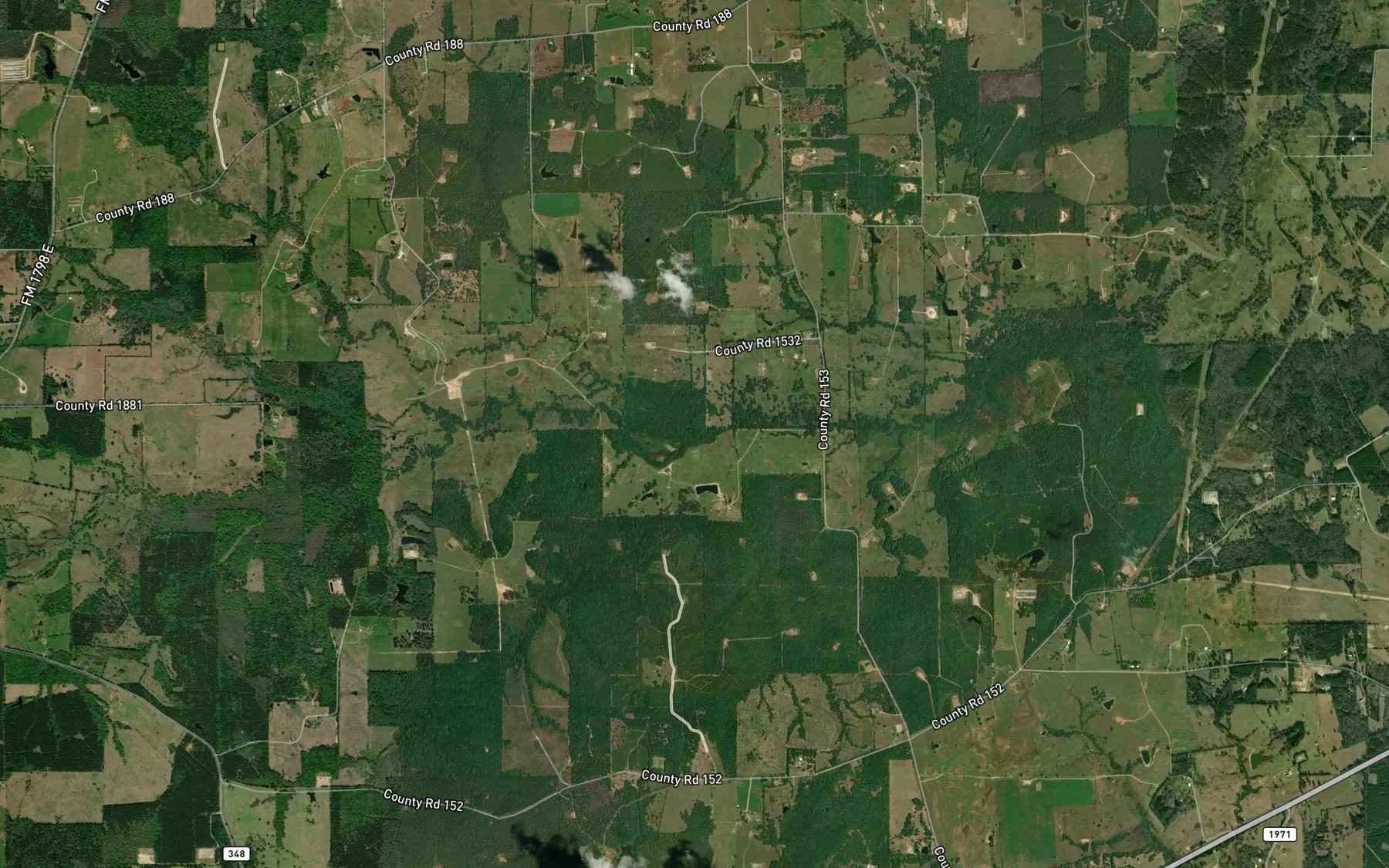 Satellite map of the Jones Branch