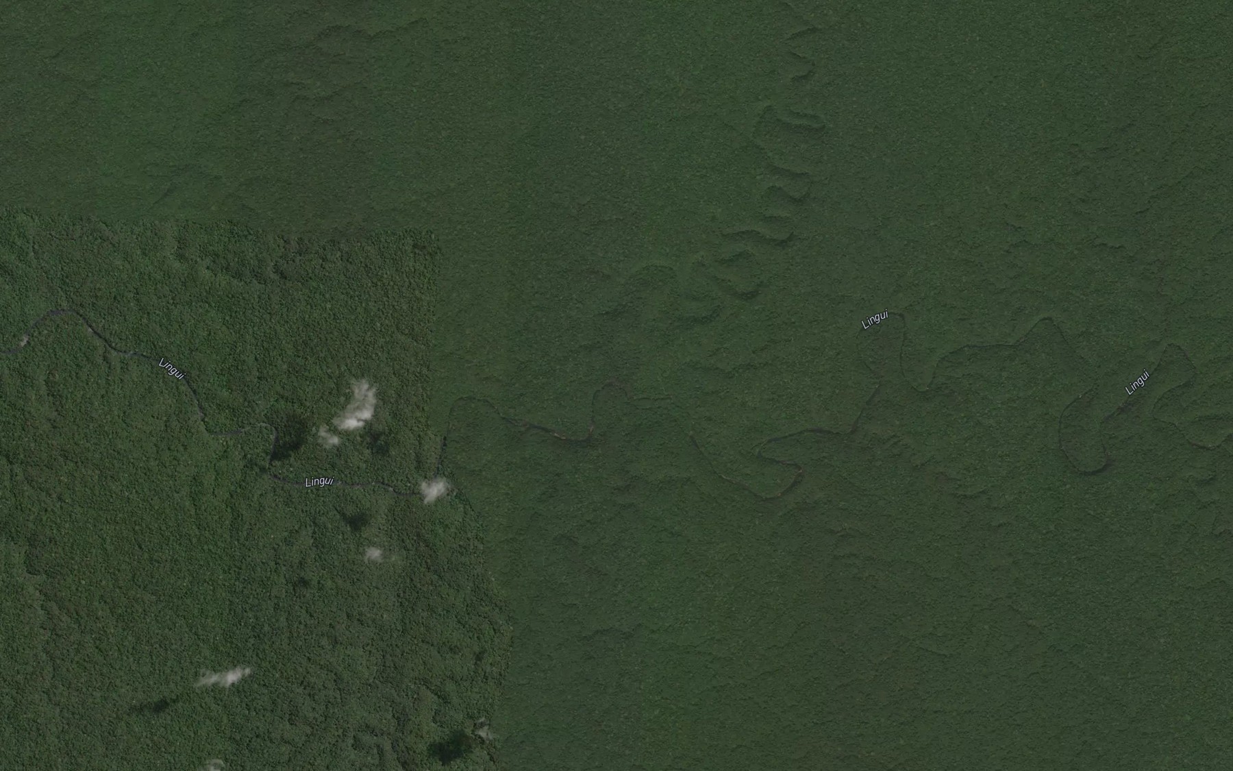 Satellite map of the Lingui