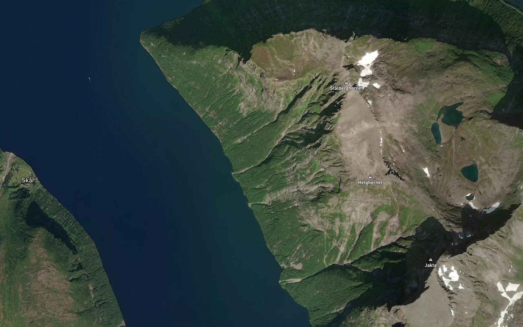 Satellite map of the Fossane