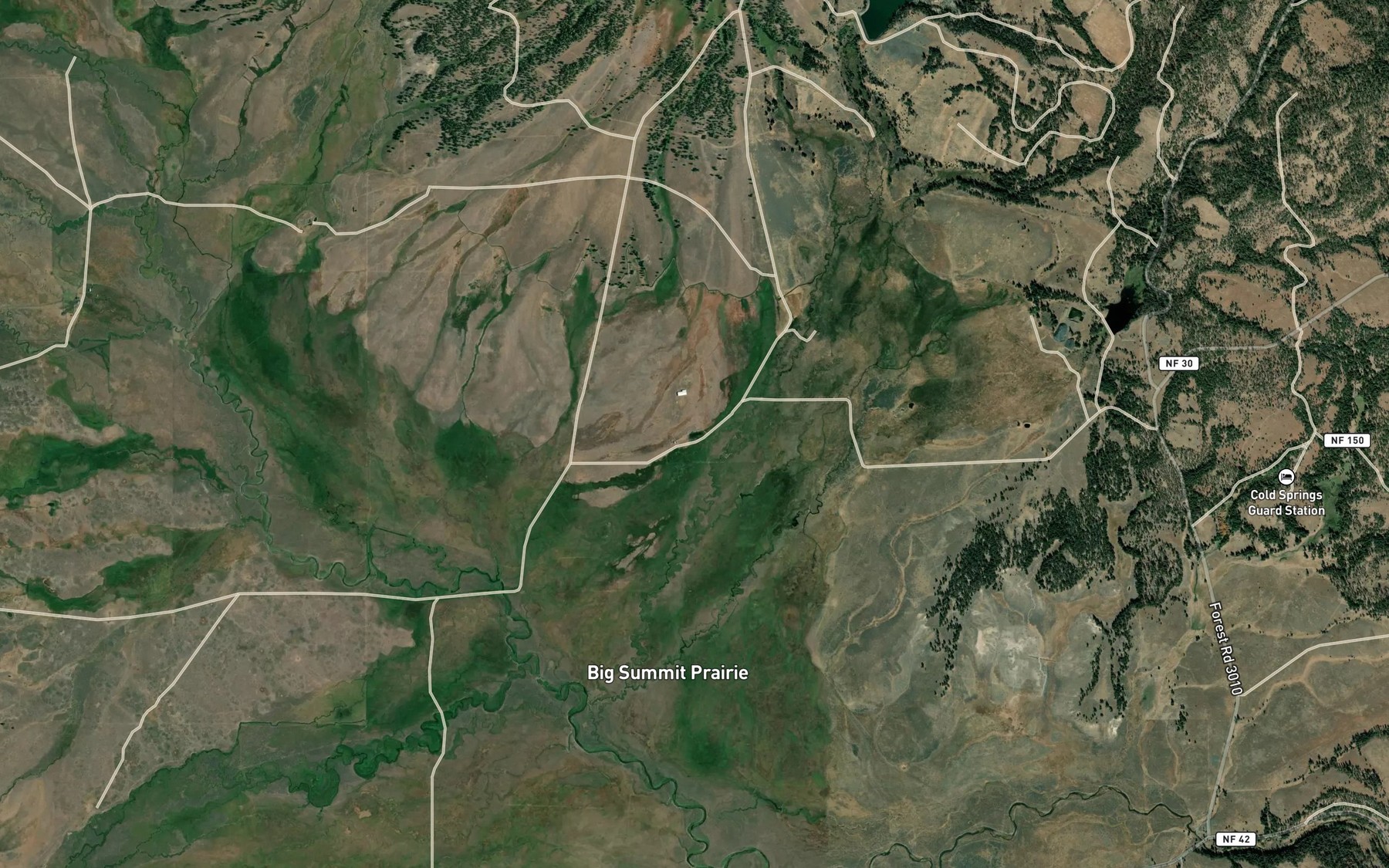 Satellite map of the Gill Reservoir