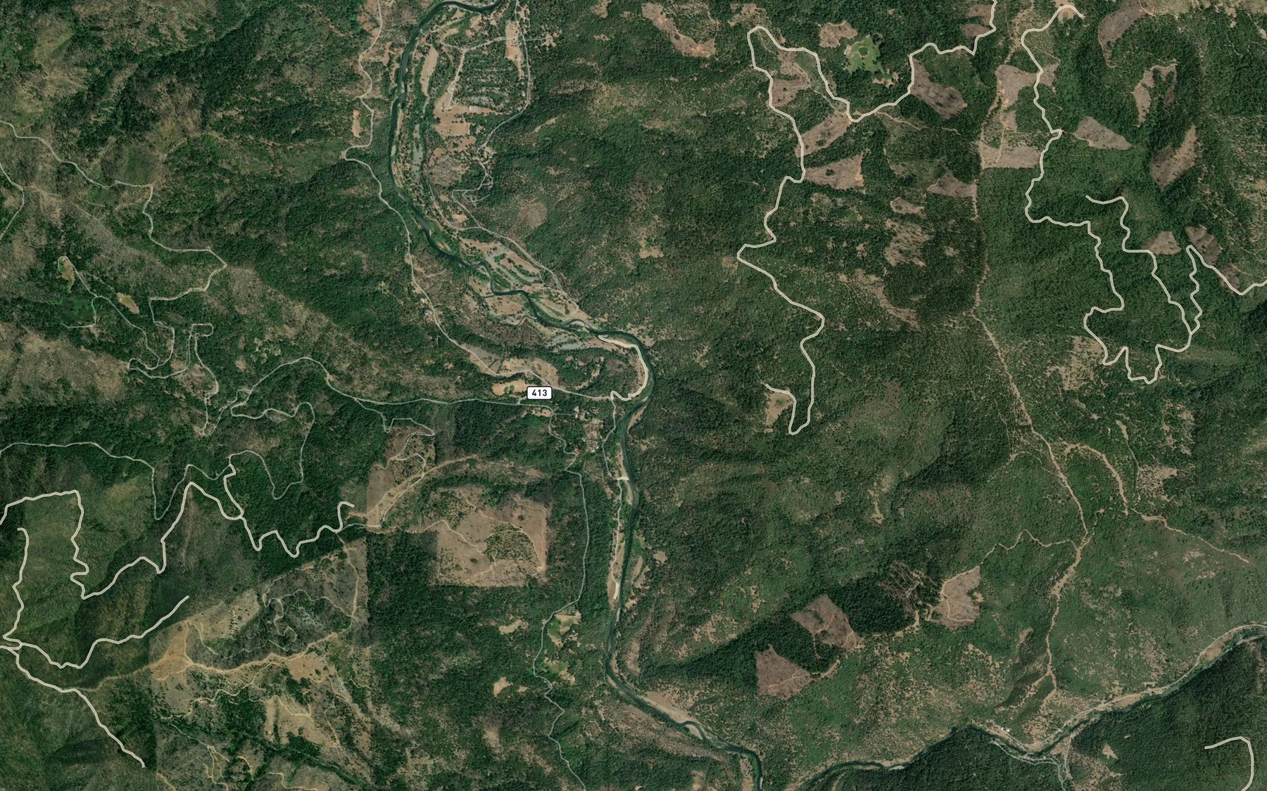 Satellite map of the Soldier Creek