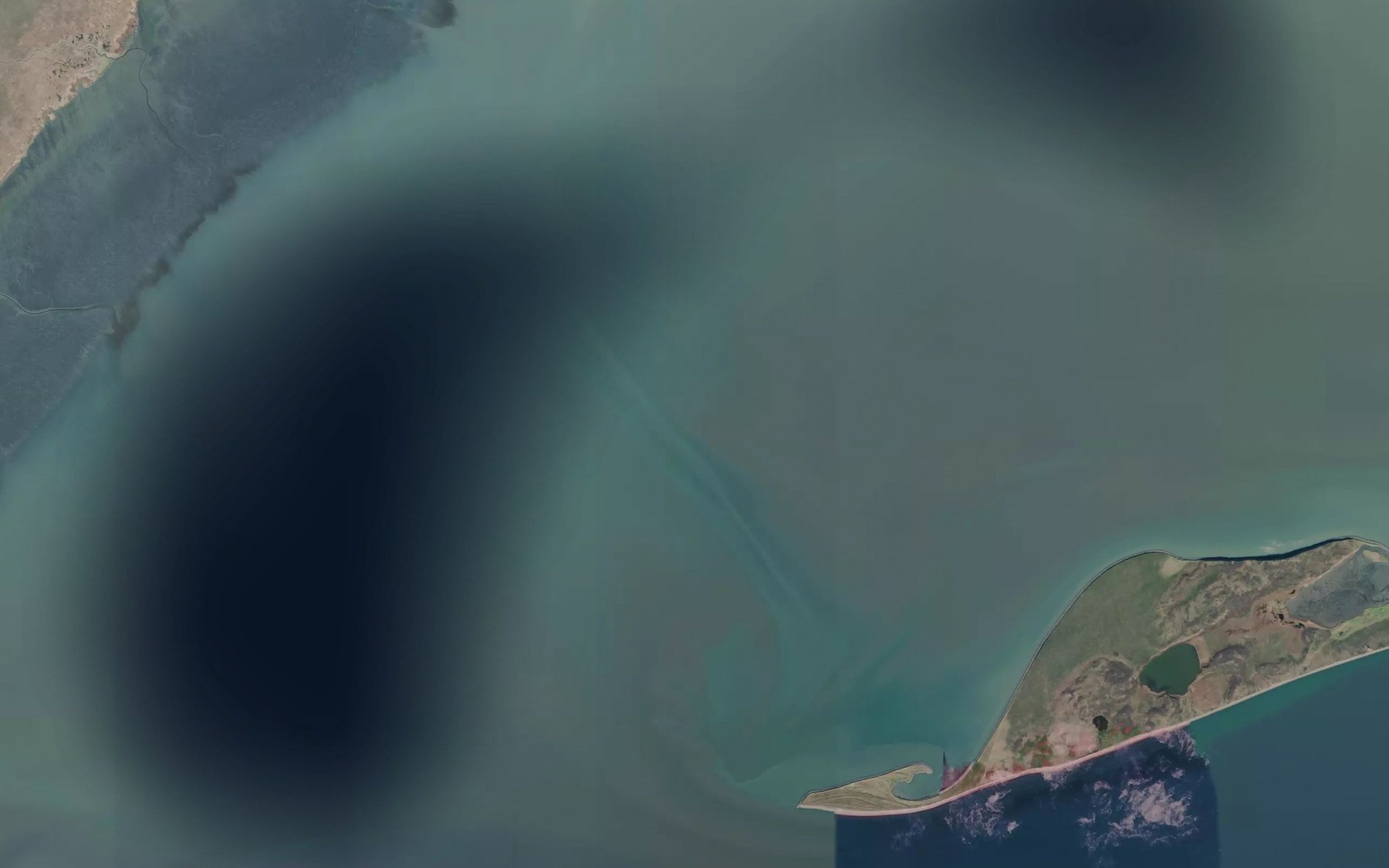 Satellite map of the Mud Bay