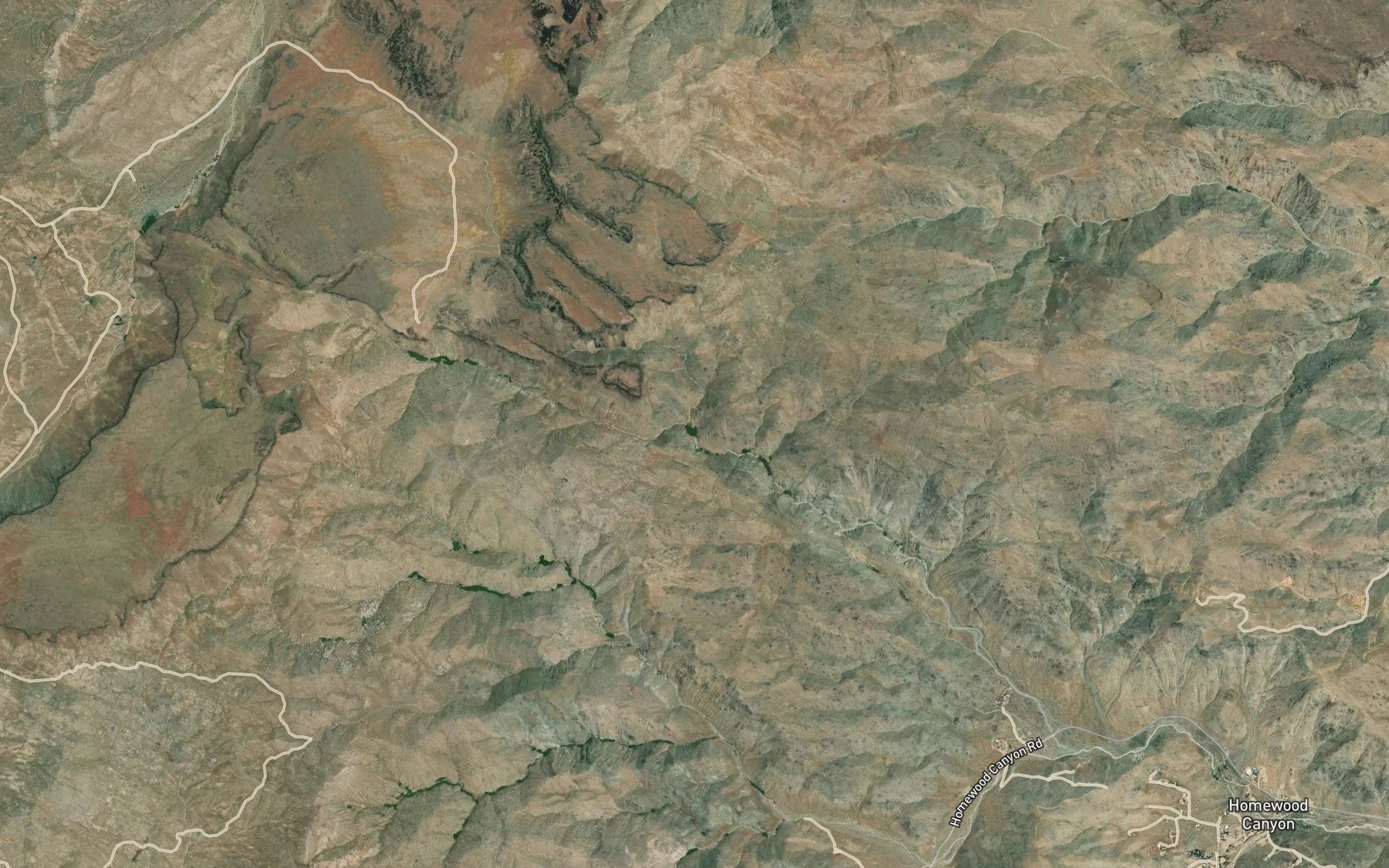 Satellite map of the Ruby Spring