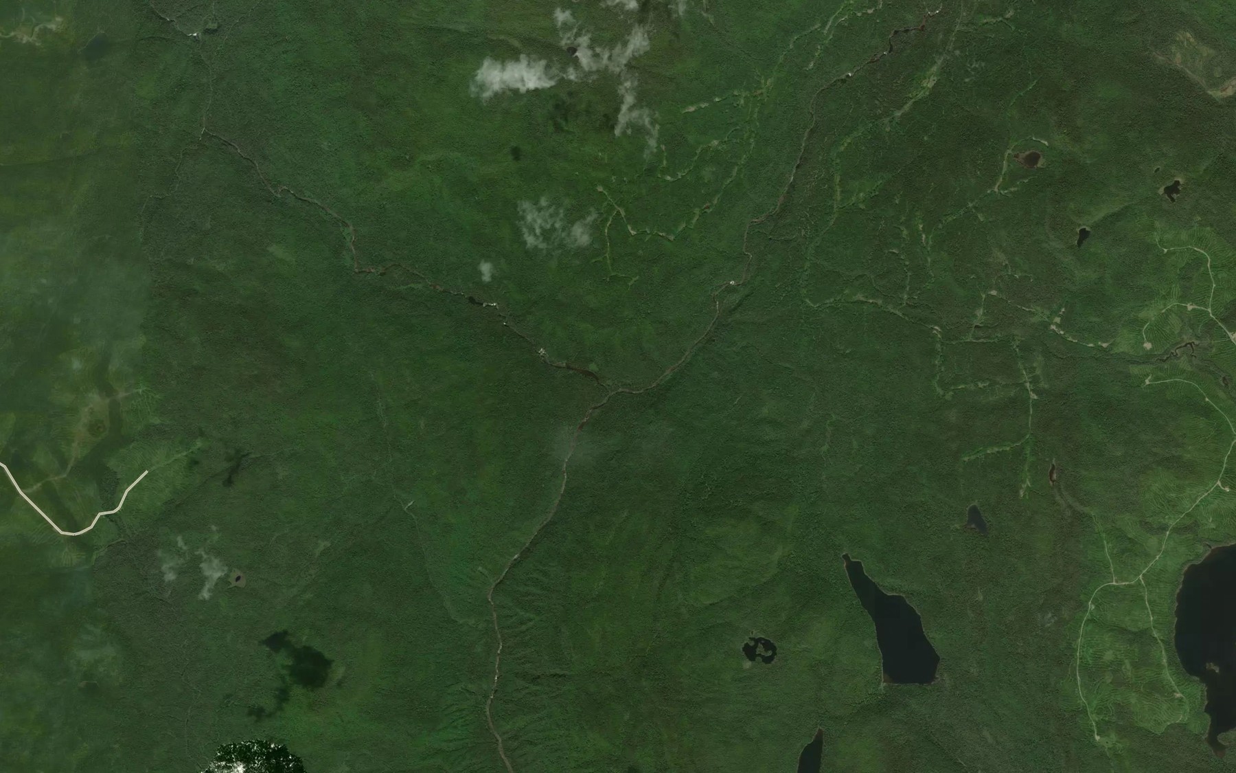 Satellite map of the Riviere Boivin