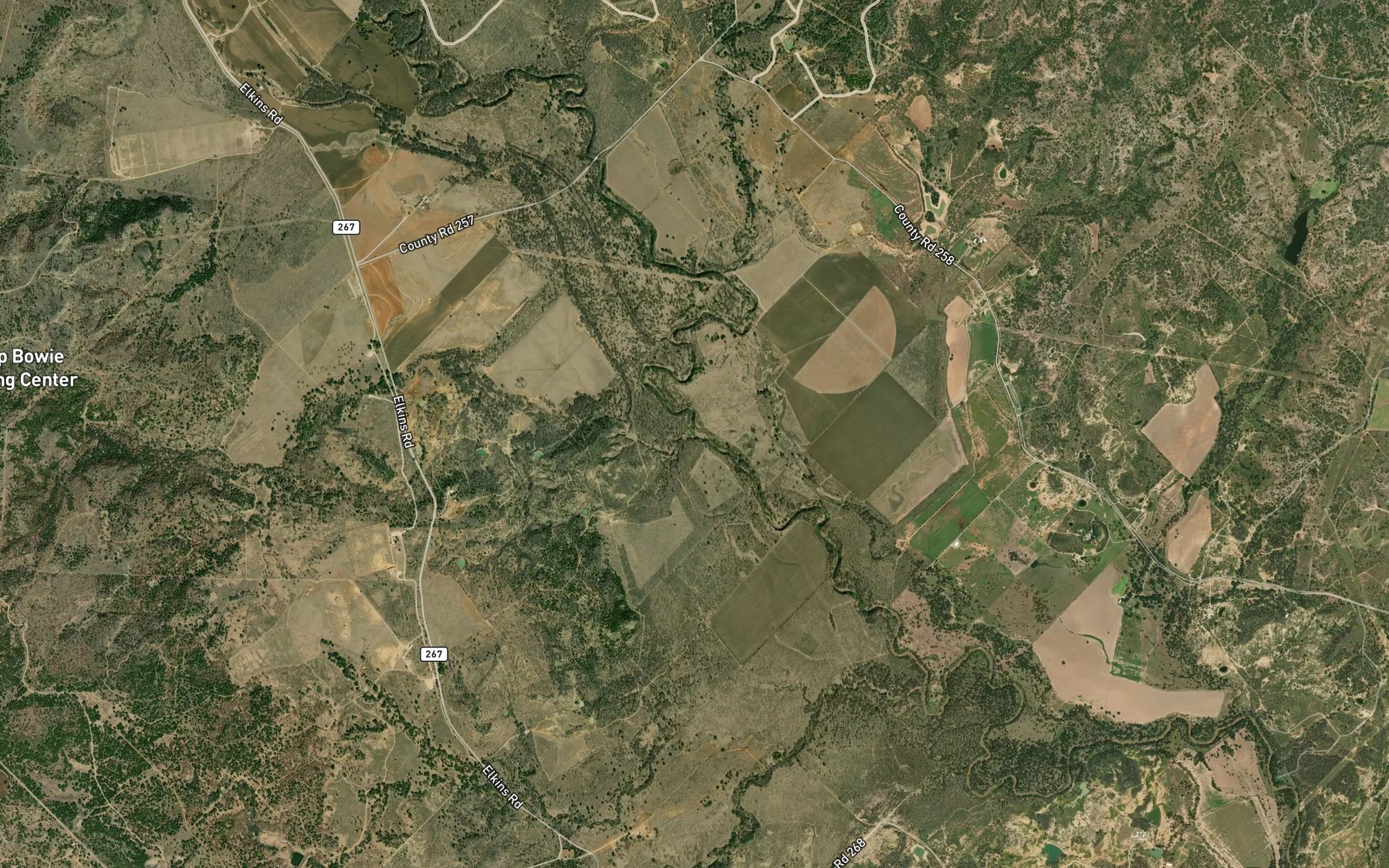 Satellite map of the Devils River