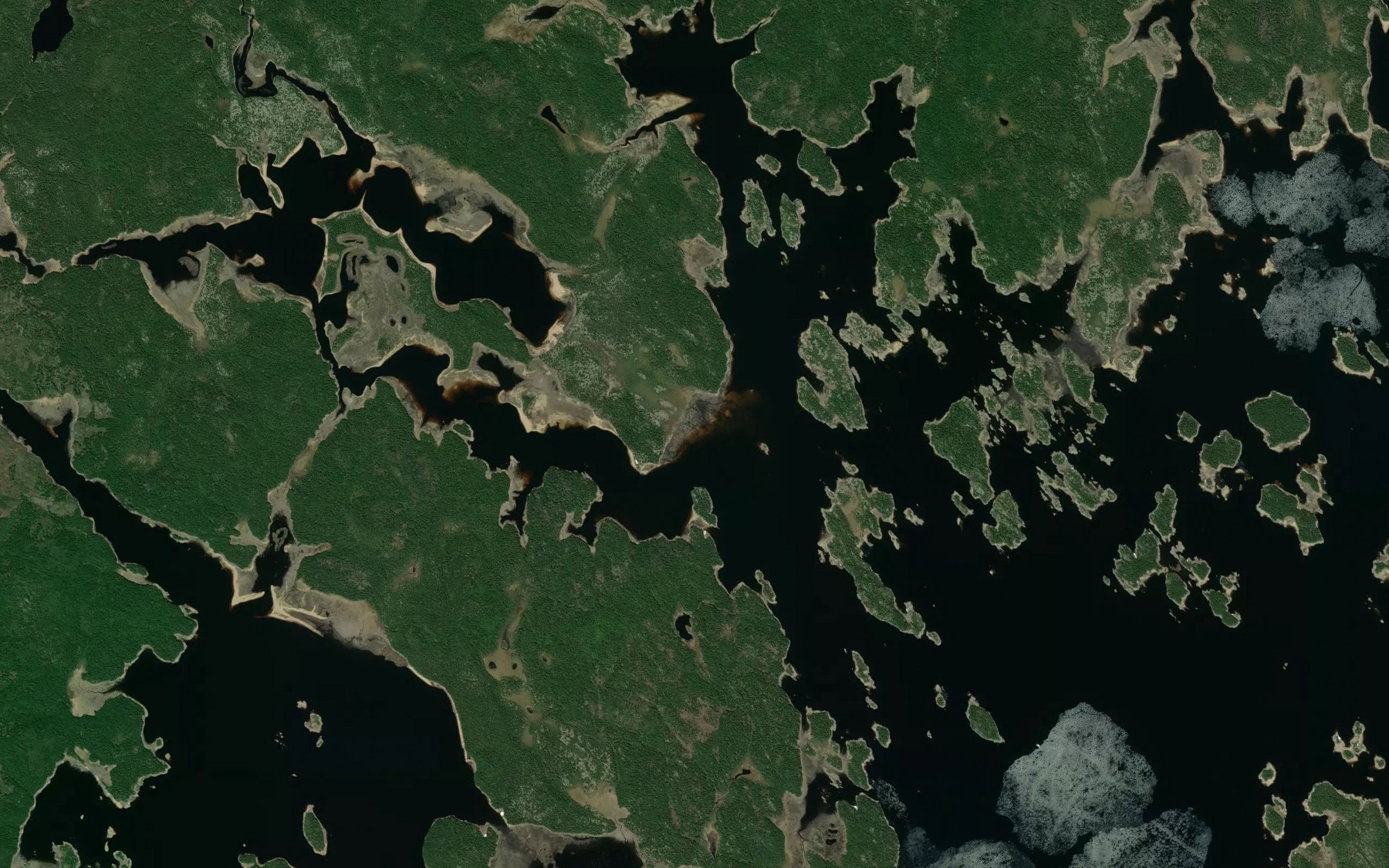 Satellite map of the Baie de la Demi-Lune