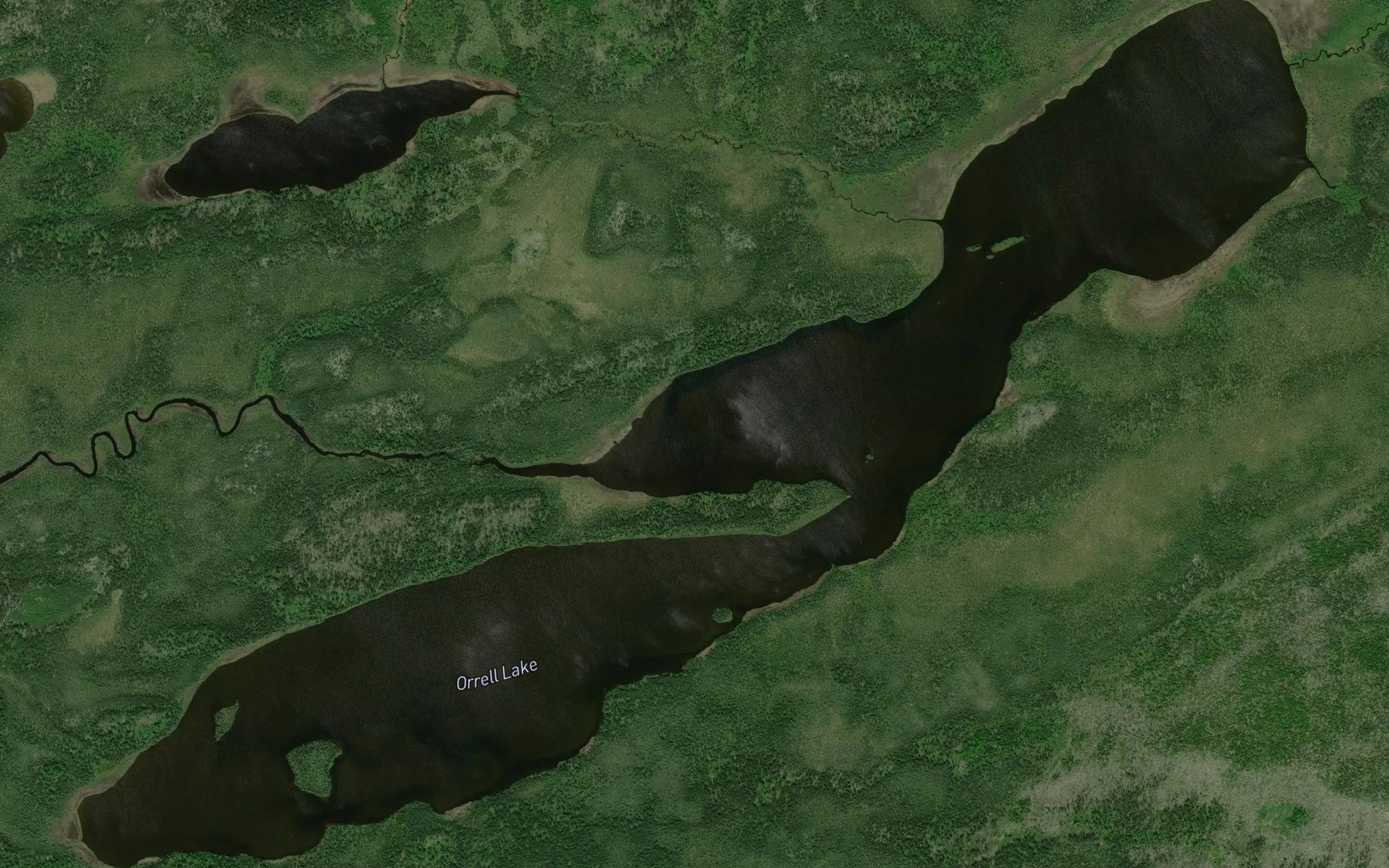 Satellite map of the Orrell Lake