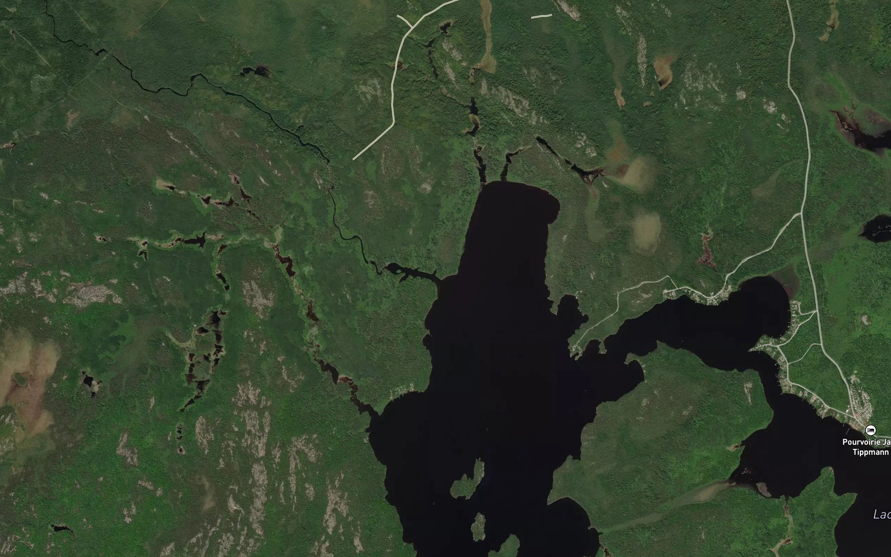 Satellite map of the Riviere Surimau