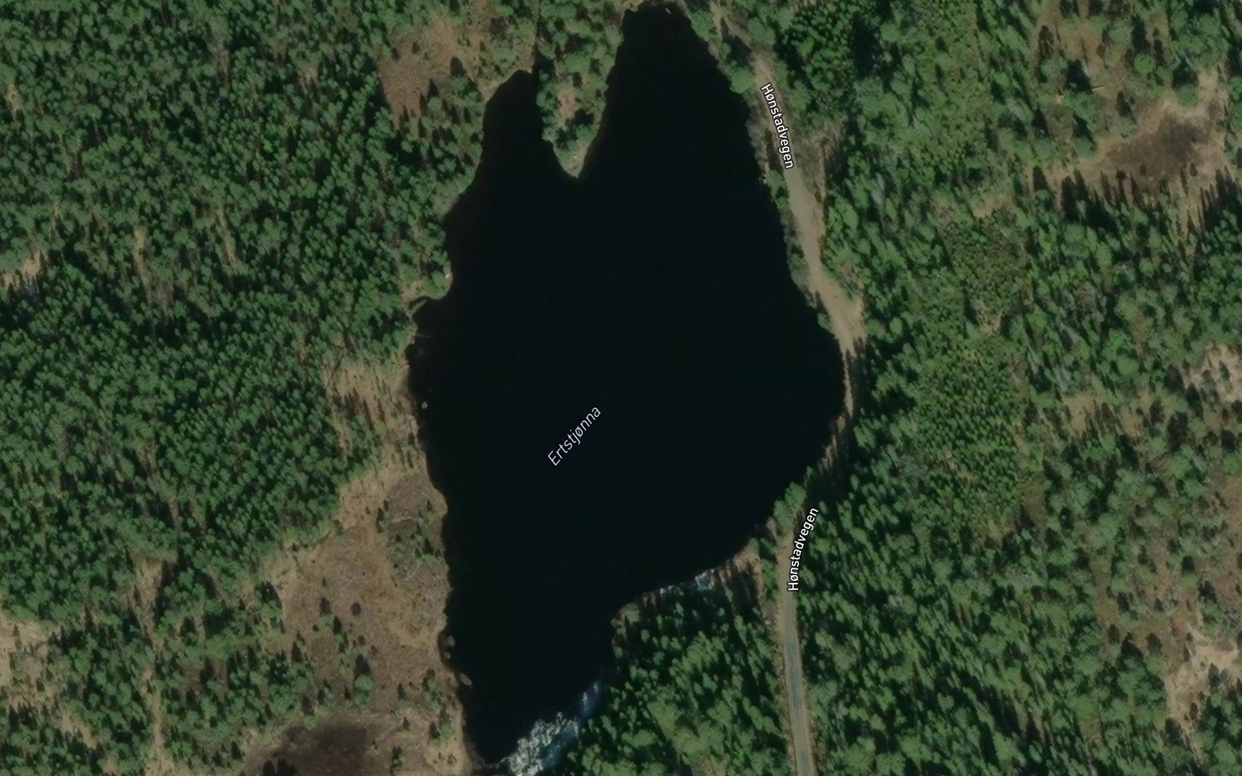 Satellite map of the Ertstjorna