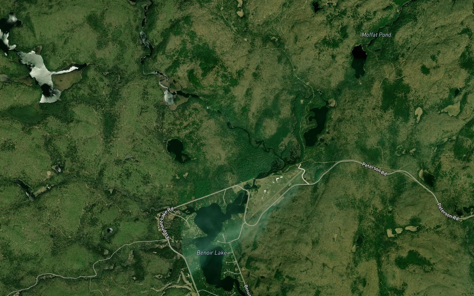Satellite map of the Mink Creek
