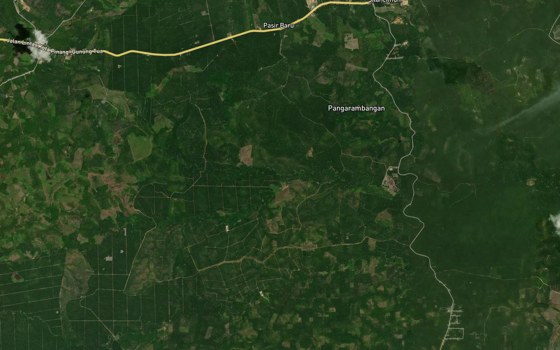Satellite map of the Air Langkimat na Godang