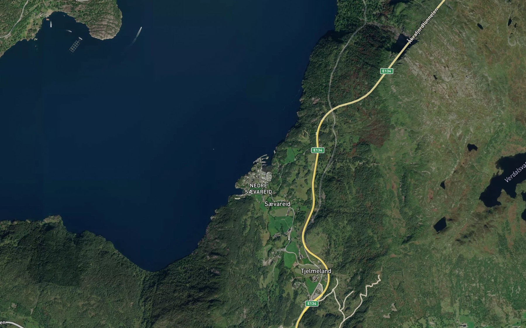 Satellite map of the Saevareidsvik