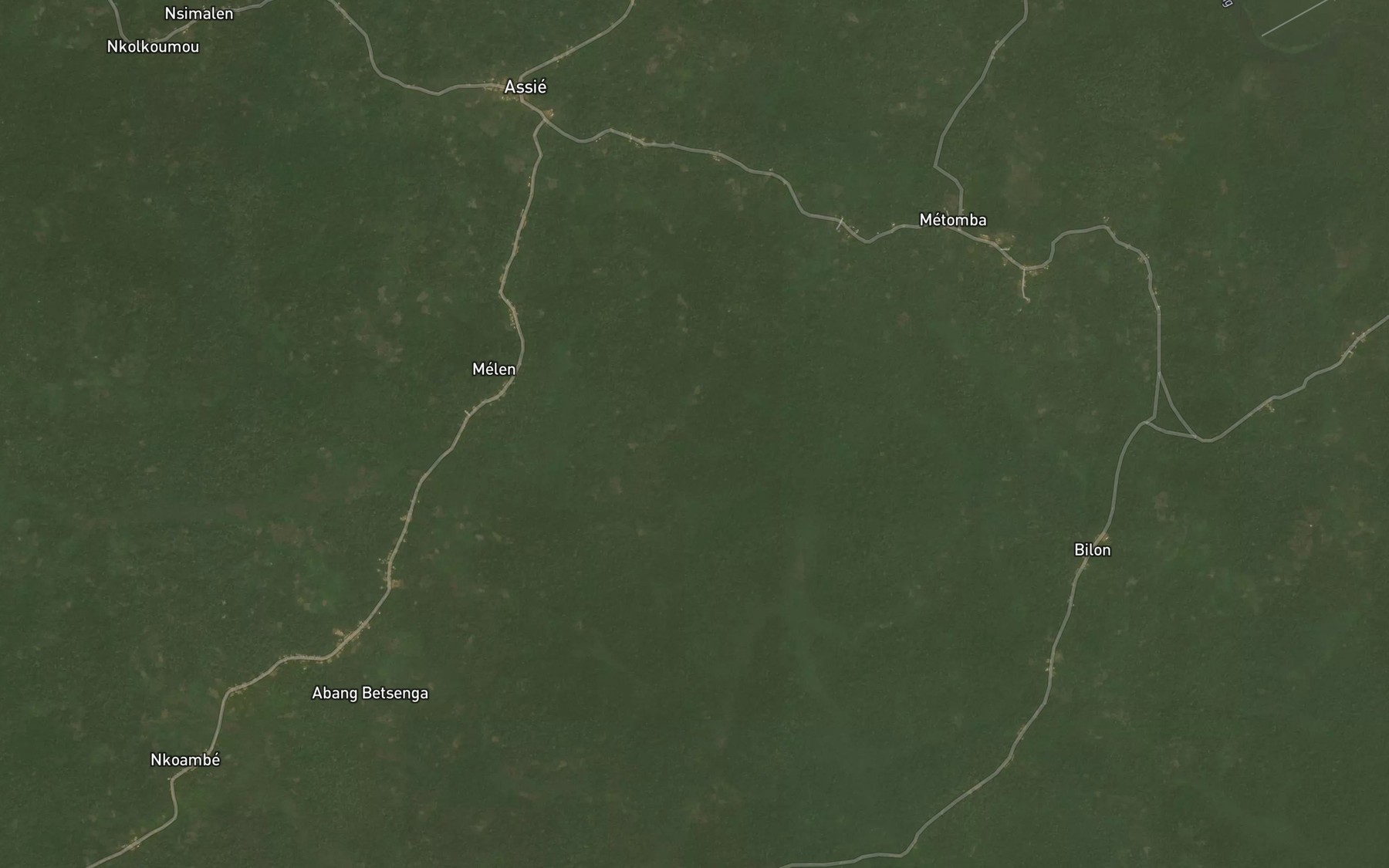 Satellite map of the Minkomo