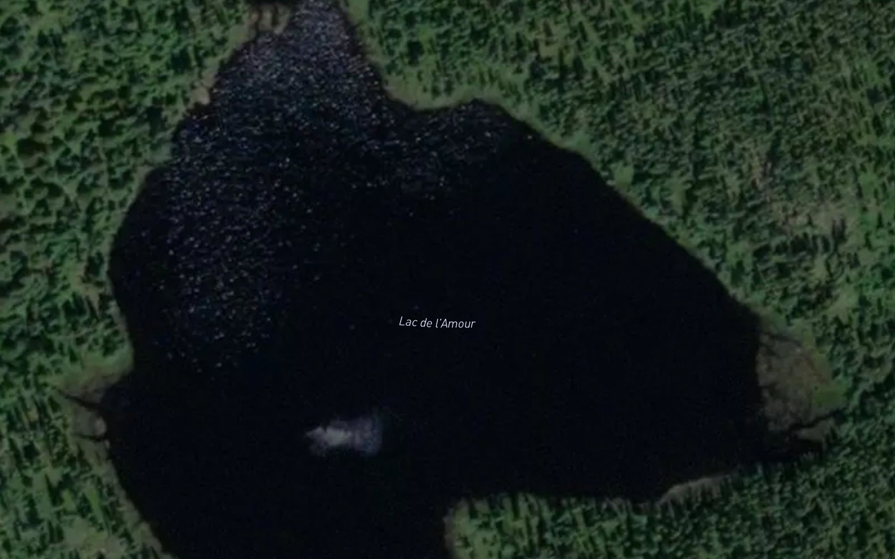 Satellite map of the Lac de l'Amour