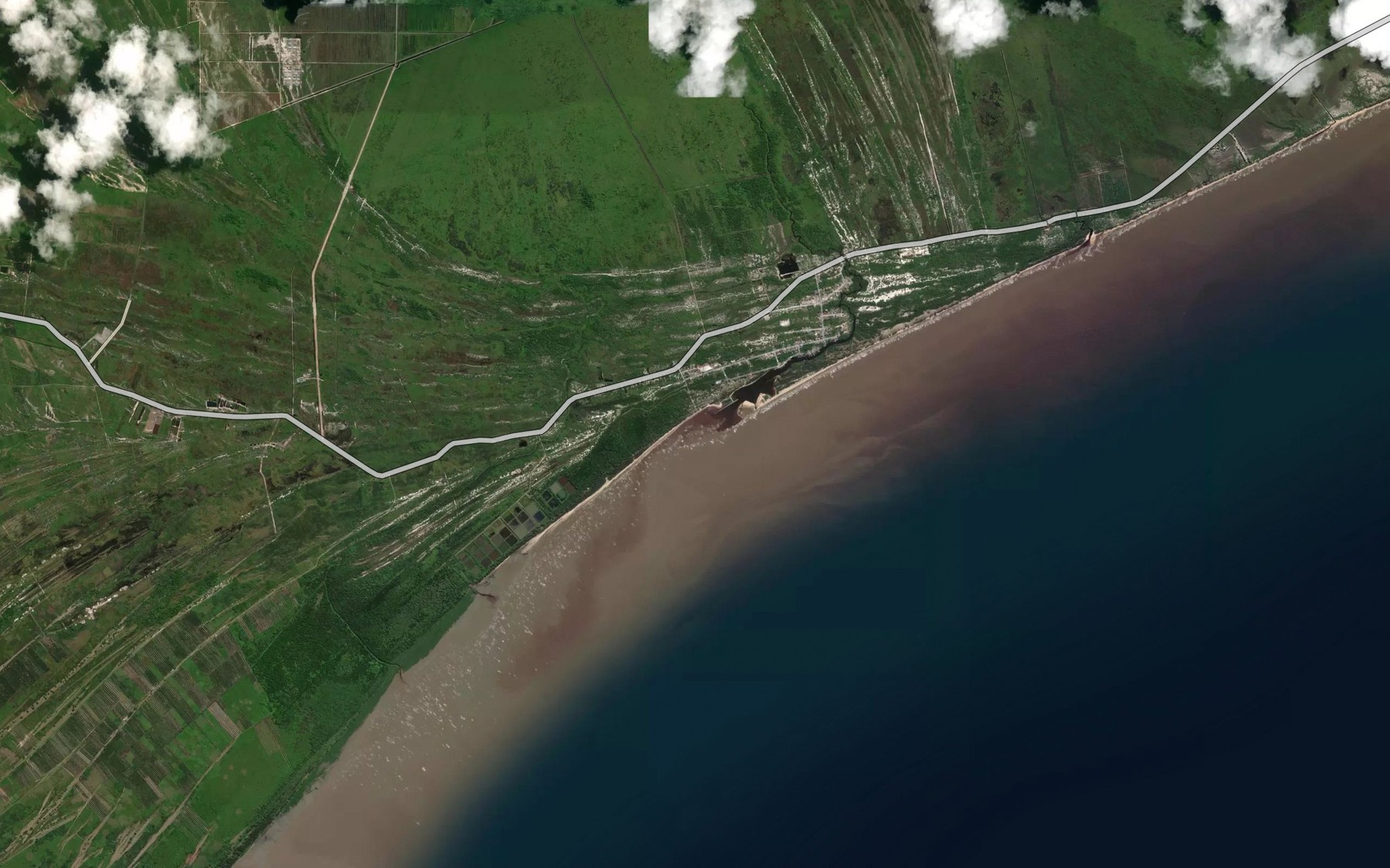 Satellite map of the Sungai Betompar