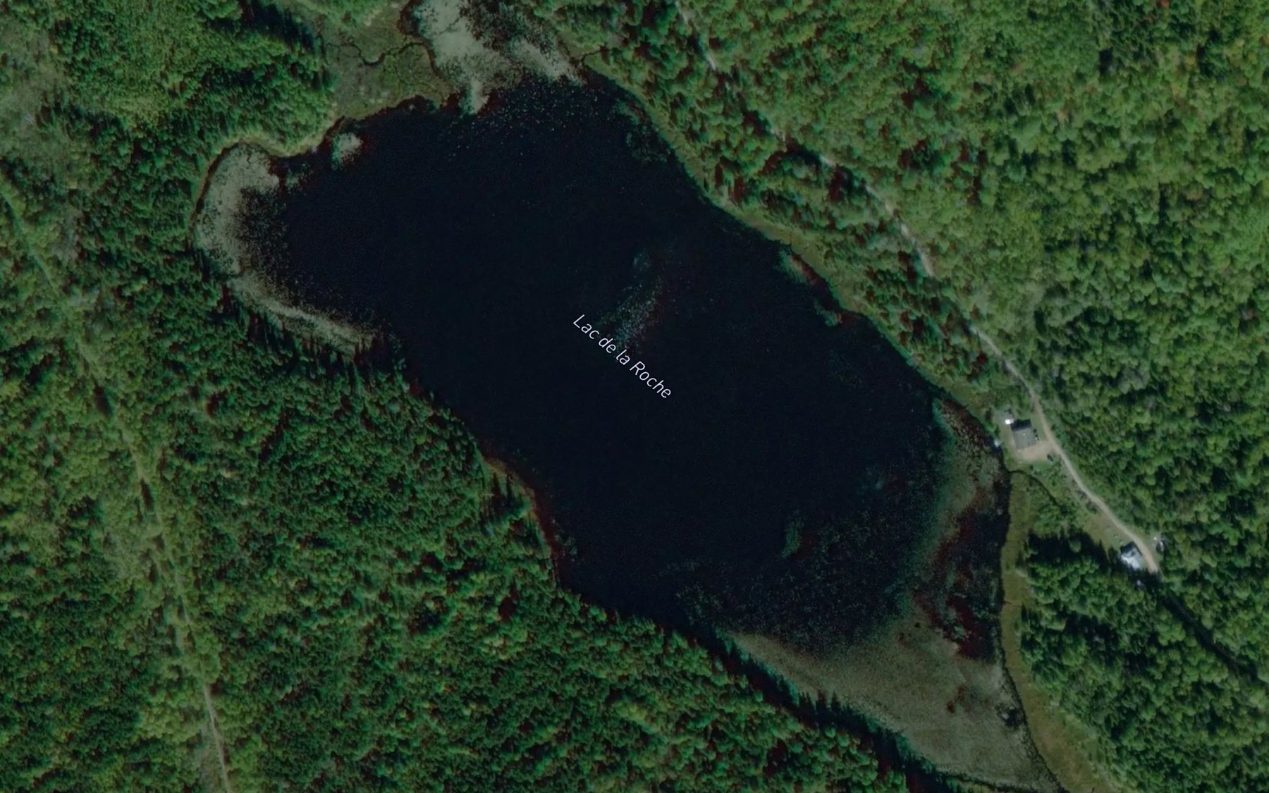 Satellite map of the Lac de la Roche