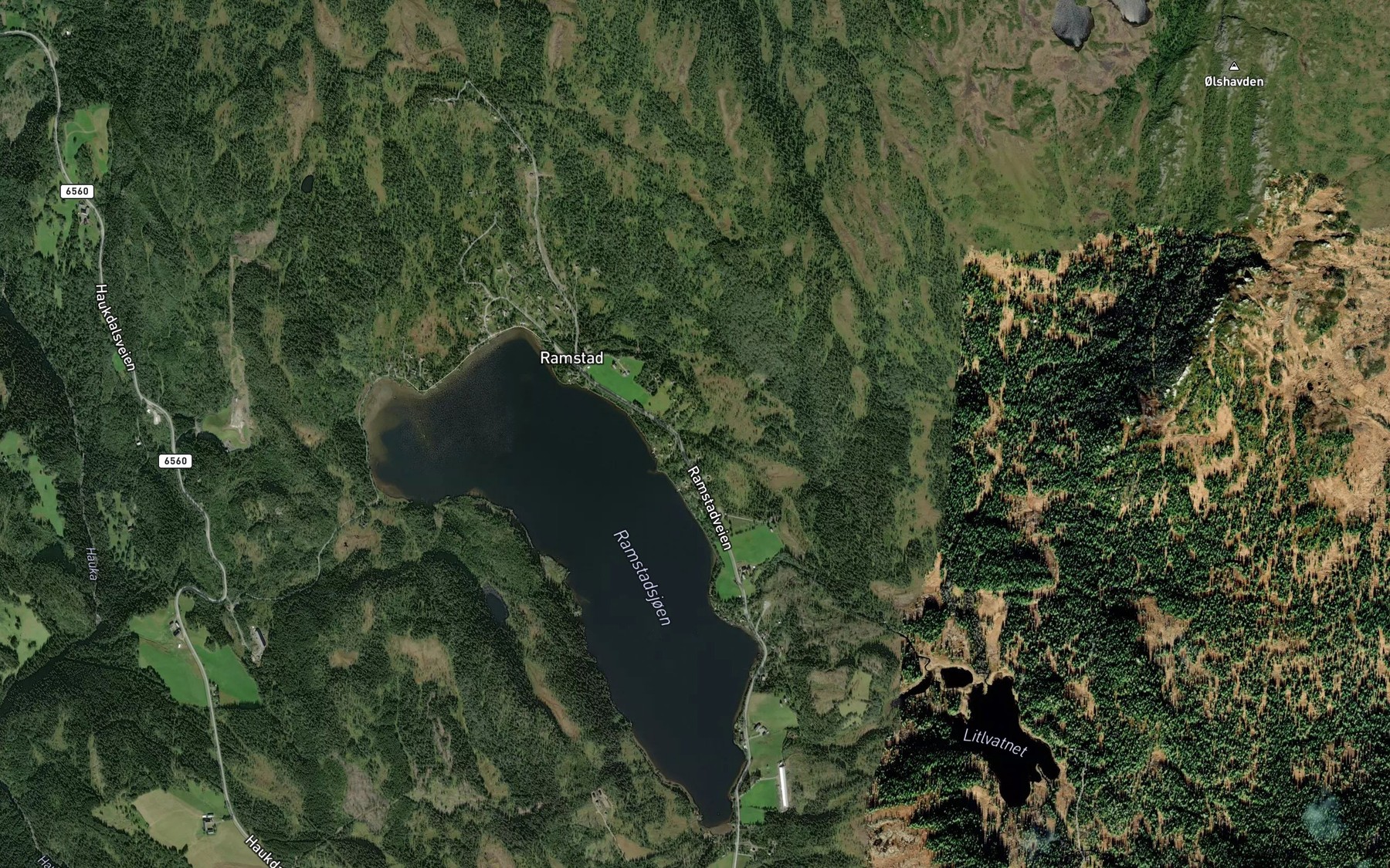 Satellite map of the Helgjerdsbekken