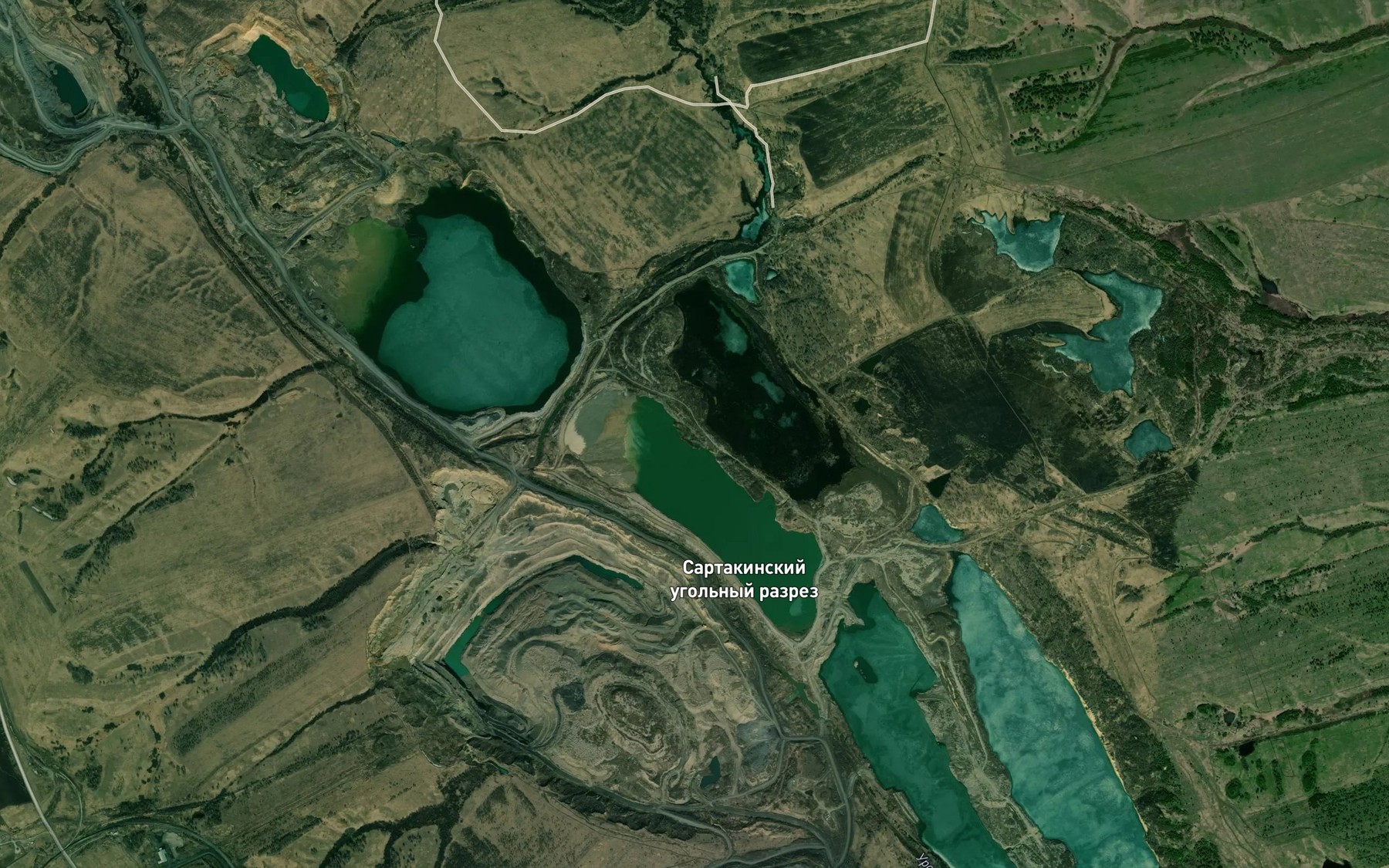 Satellite map of the Pravyy Urop