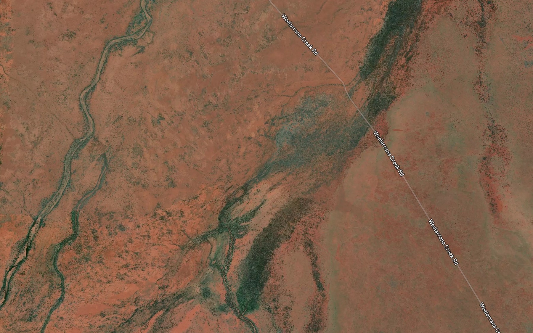 Satellite map of the Jimblebar Creek
