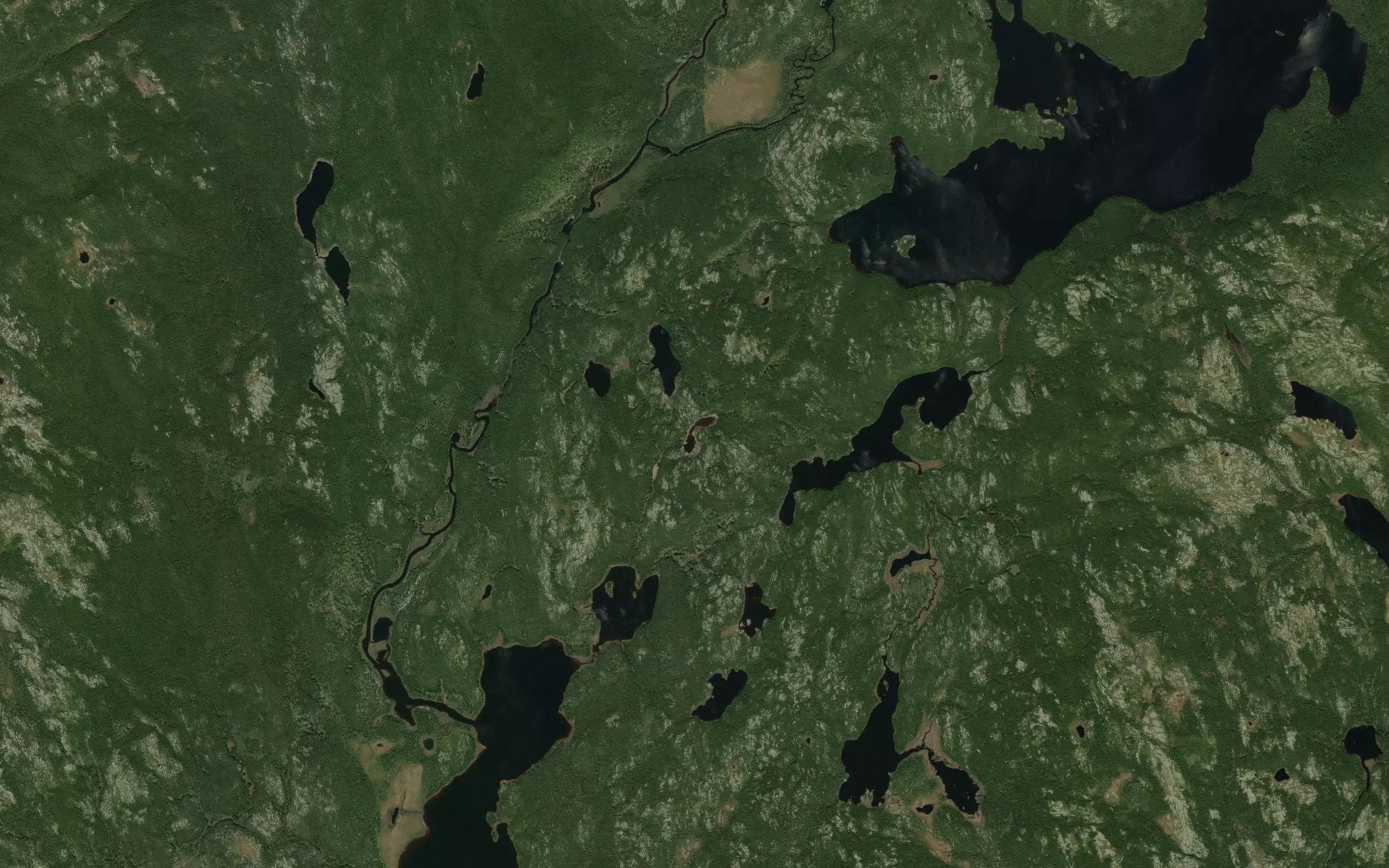 Satellite map of the Lac Ginet