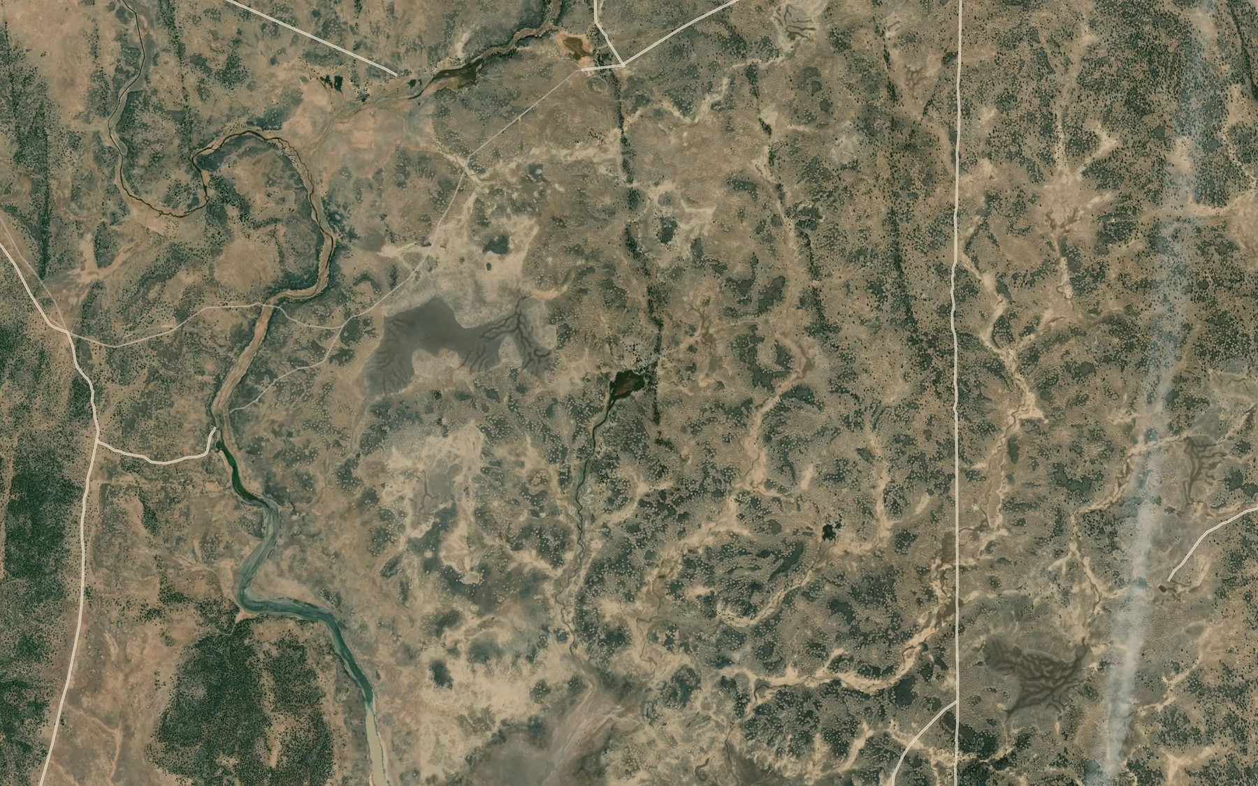 Satellite map of the Goose Lake (historical)