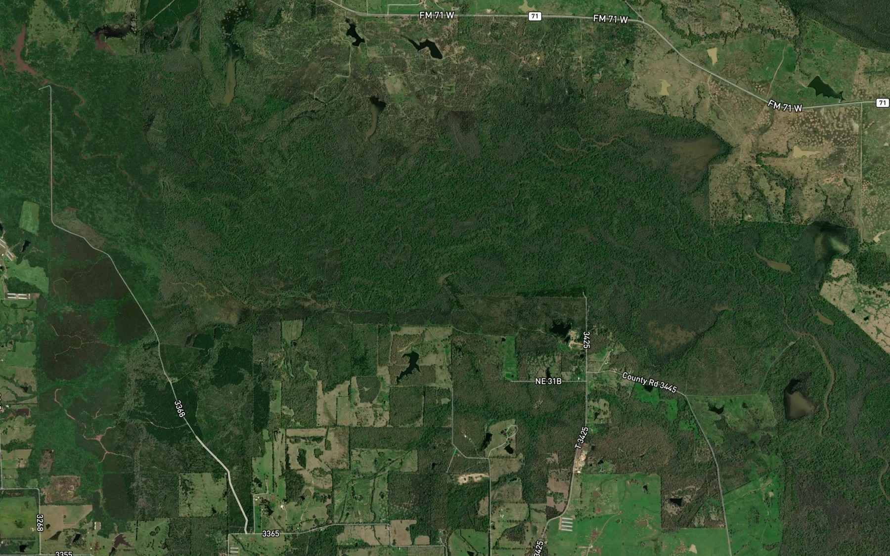 Satellite map of the White Lake