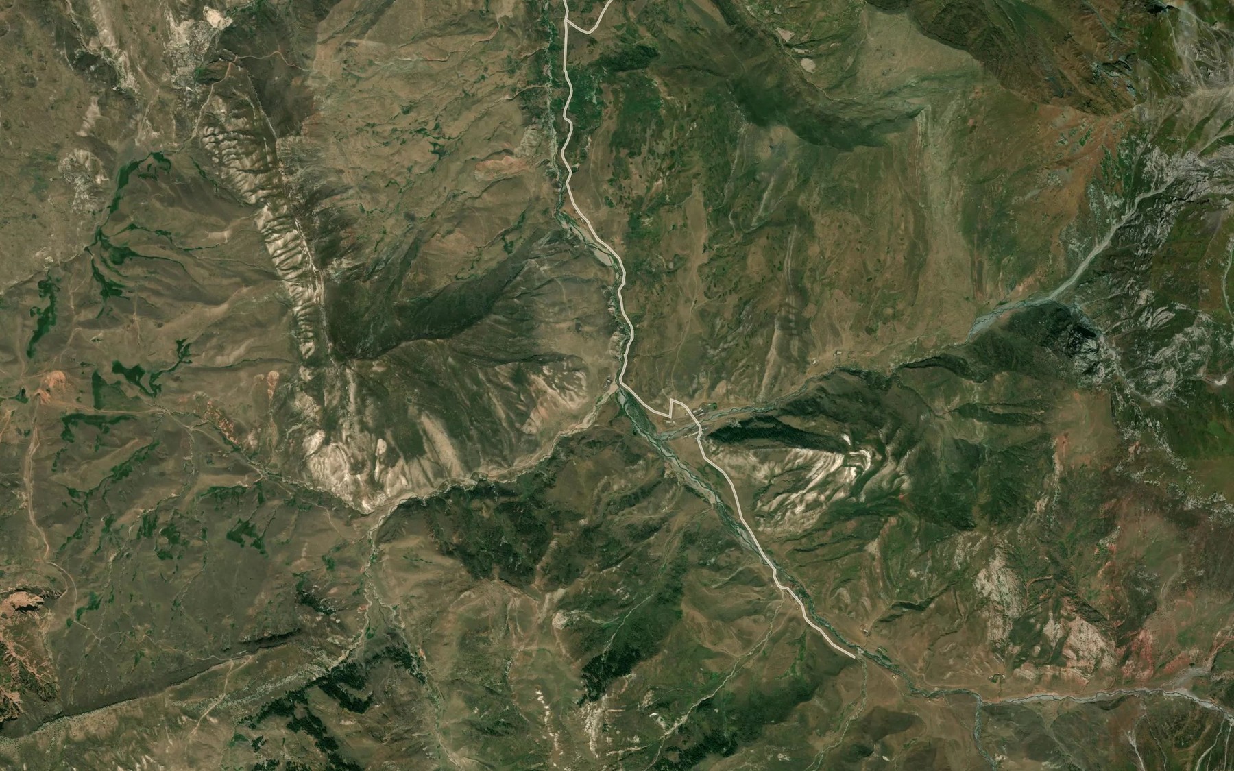 Satellite map of the Boguz