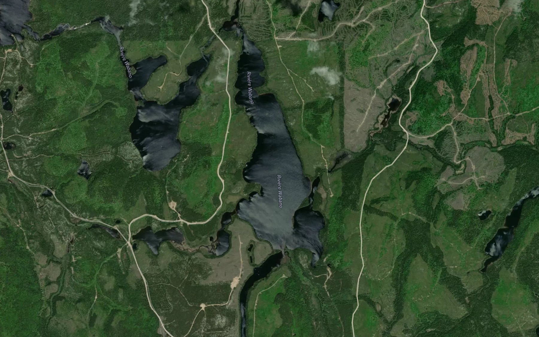 Satellite map of the Lac de la Rencontre