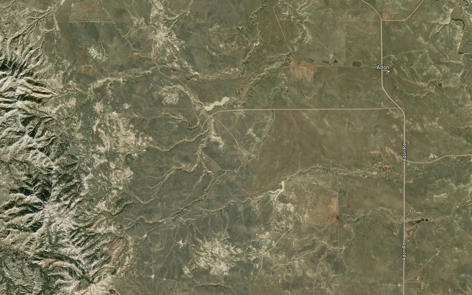 Satellite map of the Jackson Reservoir