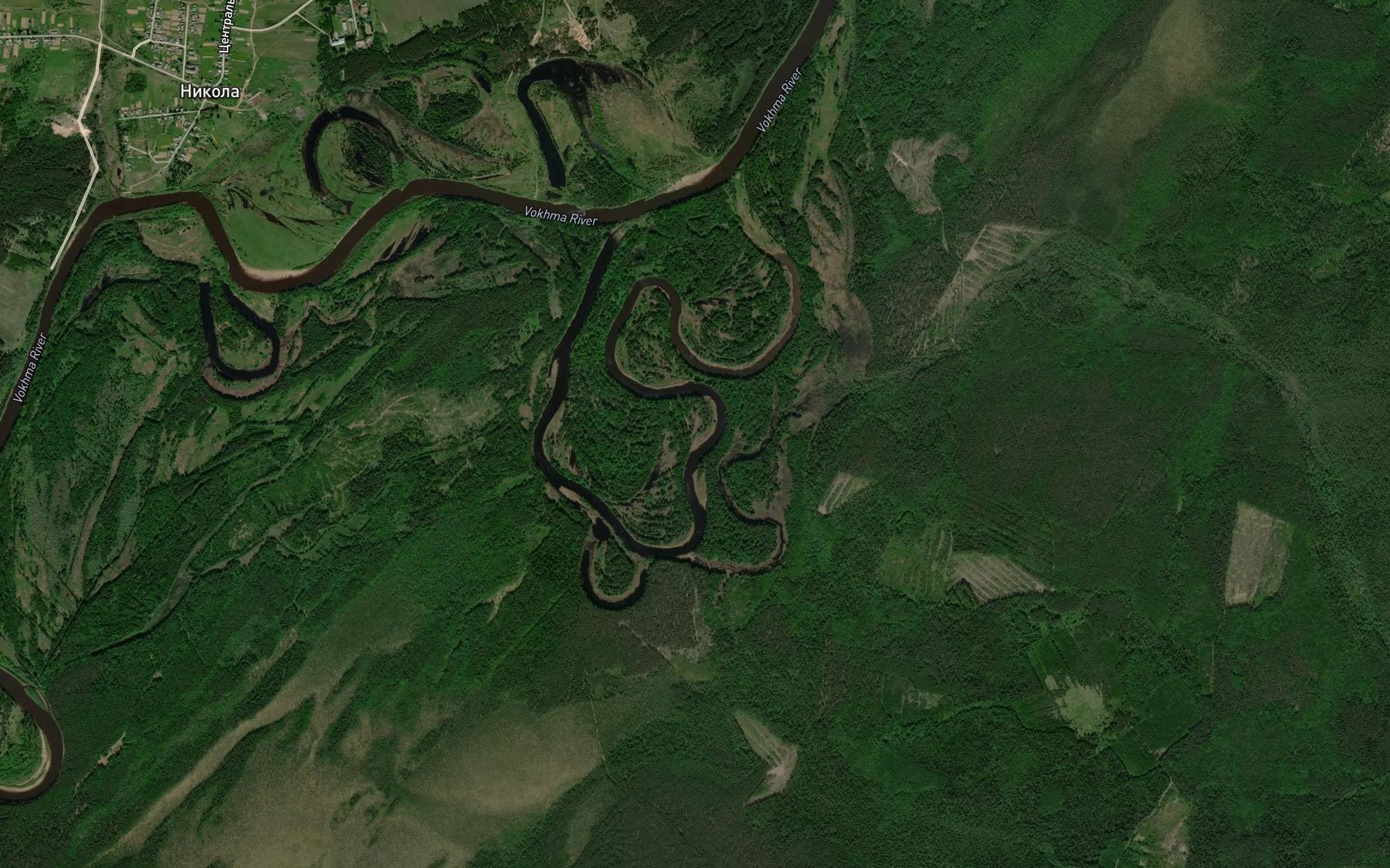 Satellite map of the Ozero Bol'shaya Kur'ya