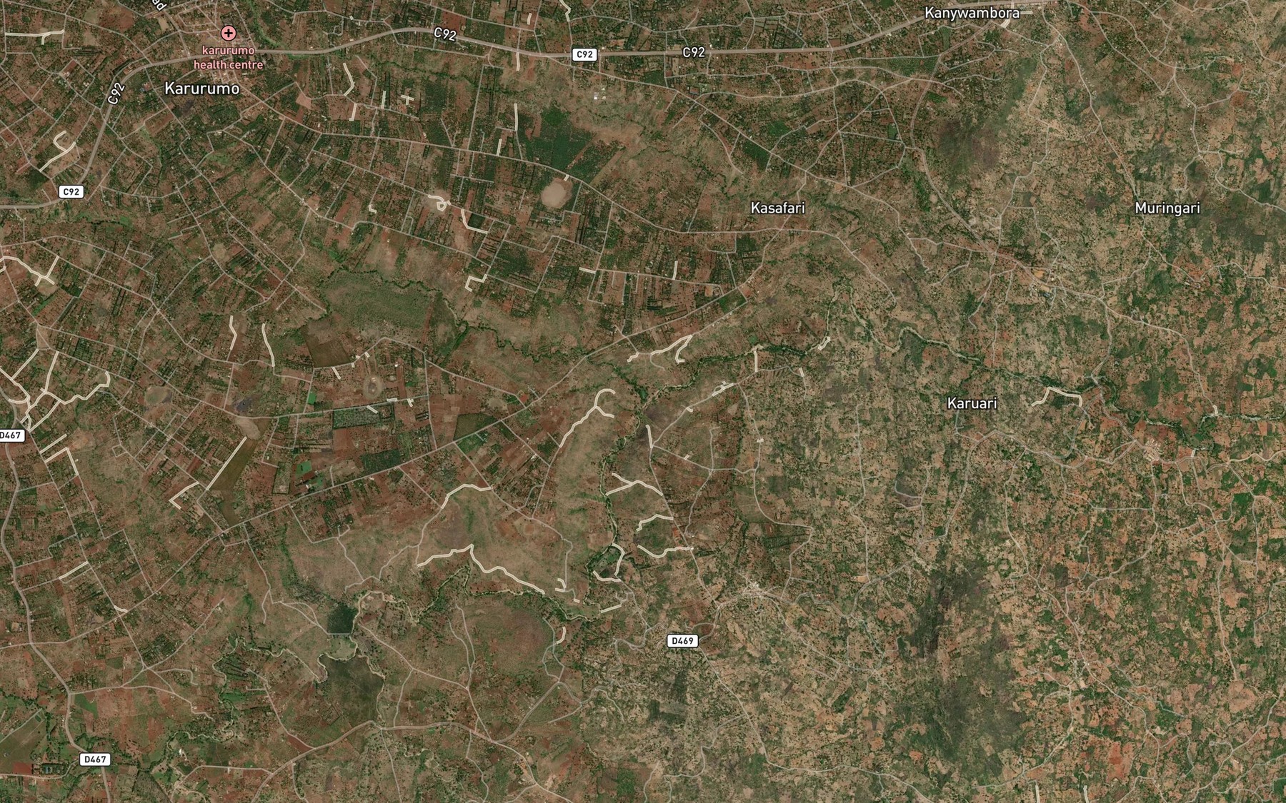 Satellite map of the Itembogo
