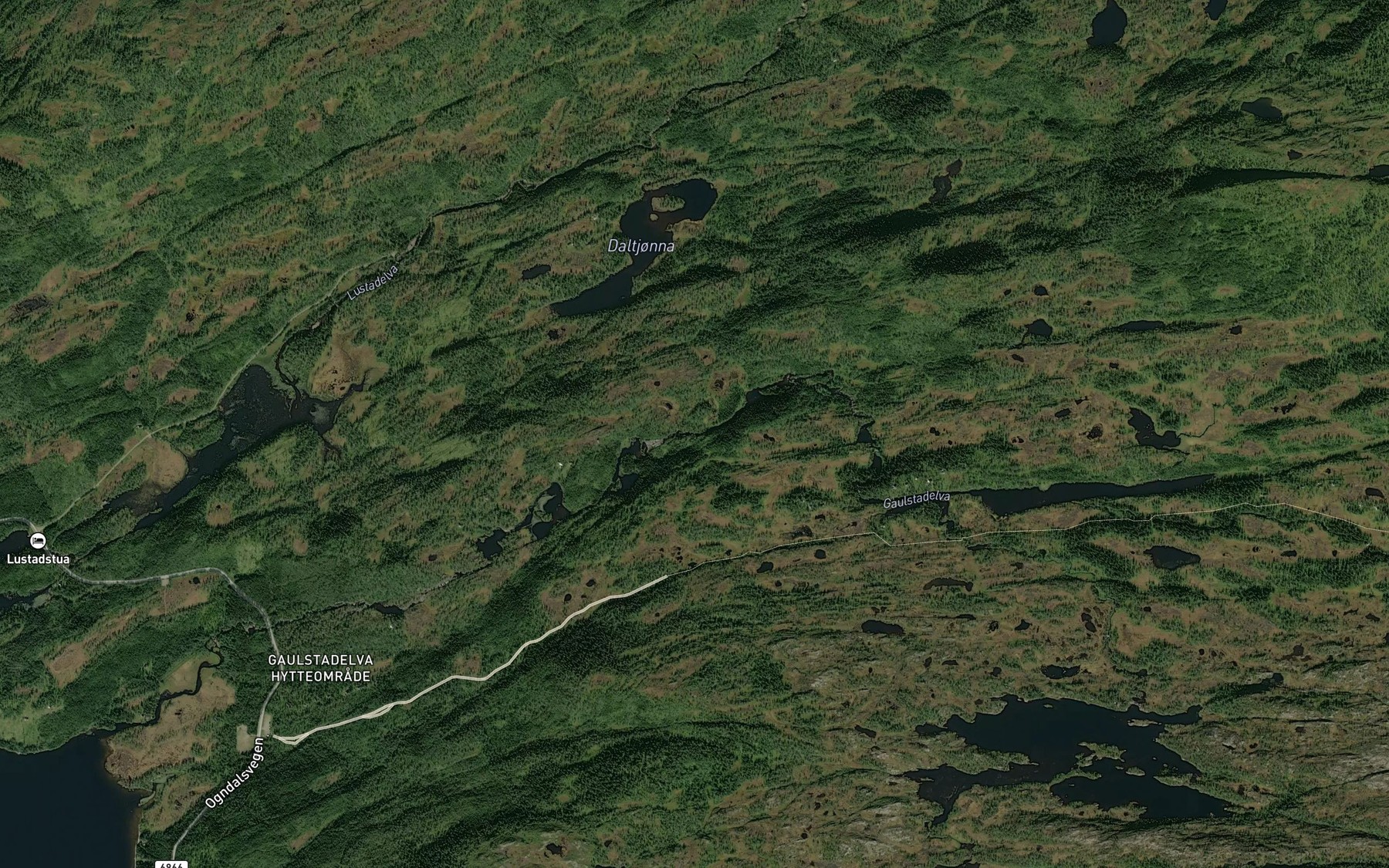 Satellite map of the Bjonnlonfossen