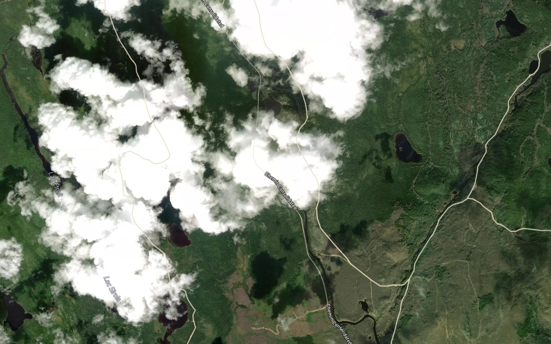 Satellite map of the Lac Choye