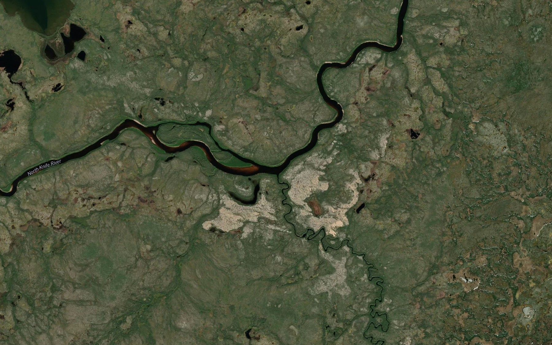 Satellite map of the Fraser Creek