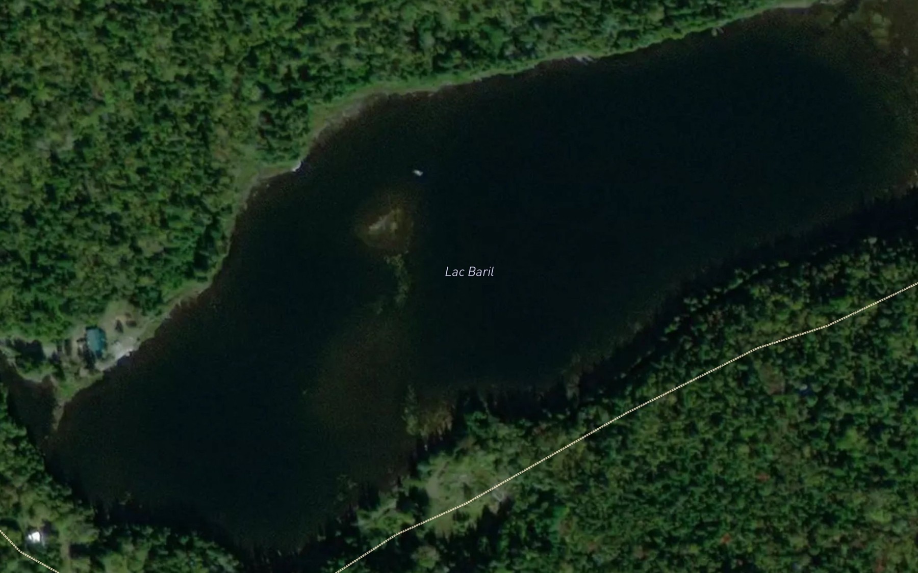 Satellite map of the Lac Baril
