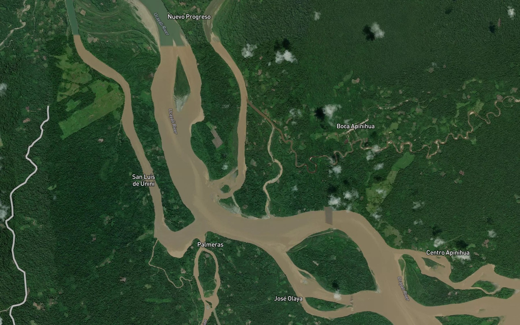 Satellite map of the Quebrada Apinihua