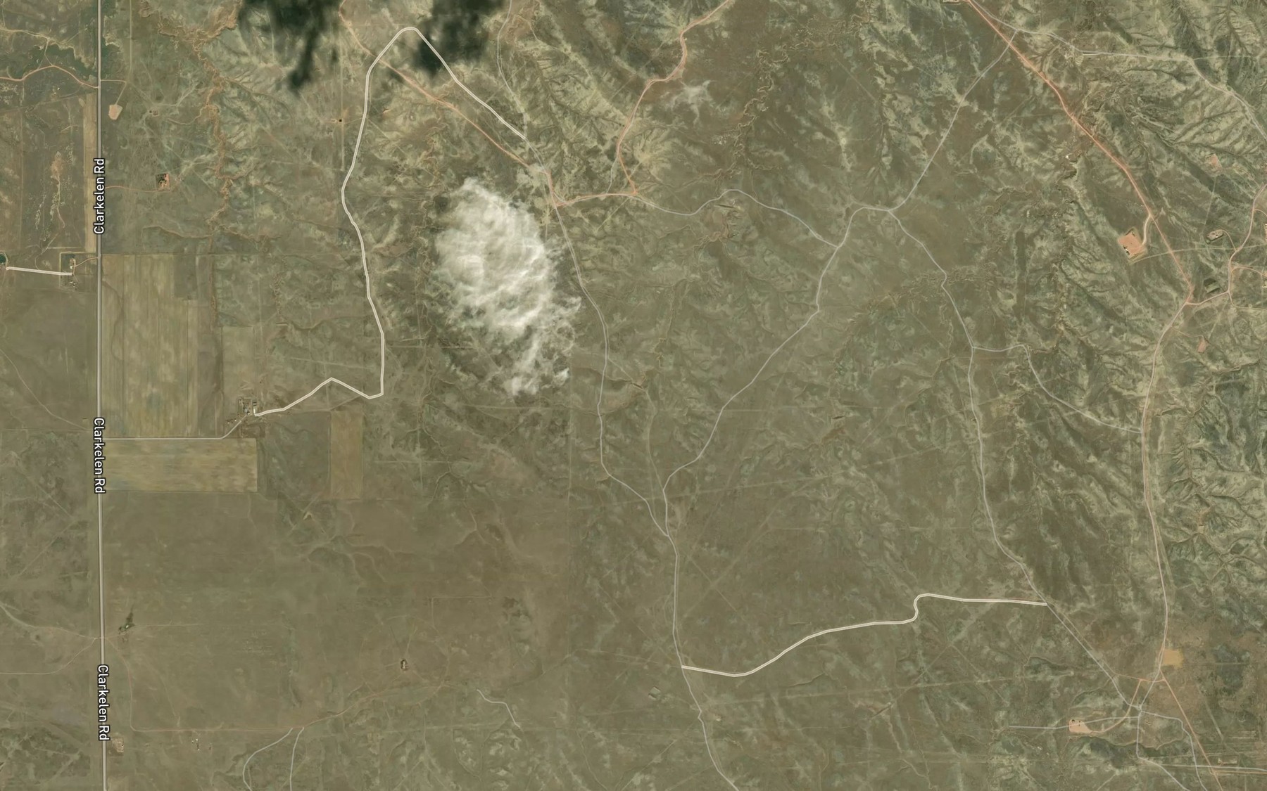 Satellite map of the Dayton Reservoir