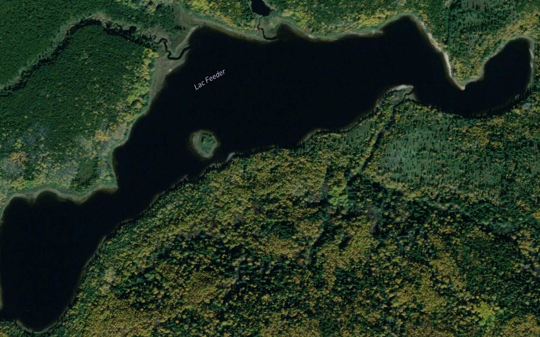 Satellite map of the Lac Feeder
