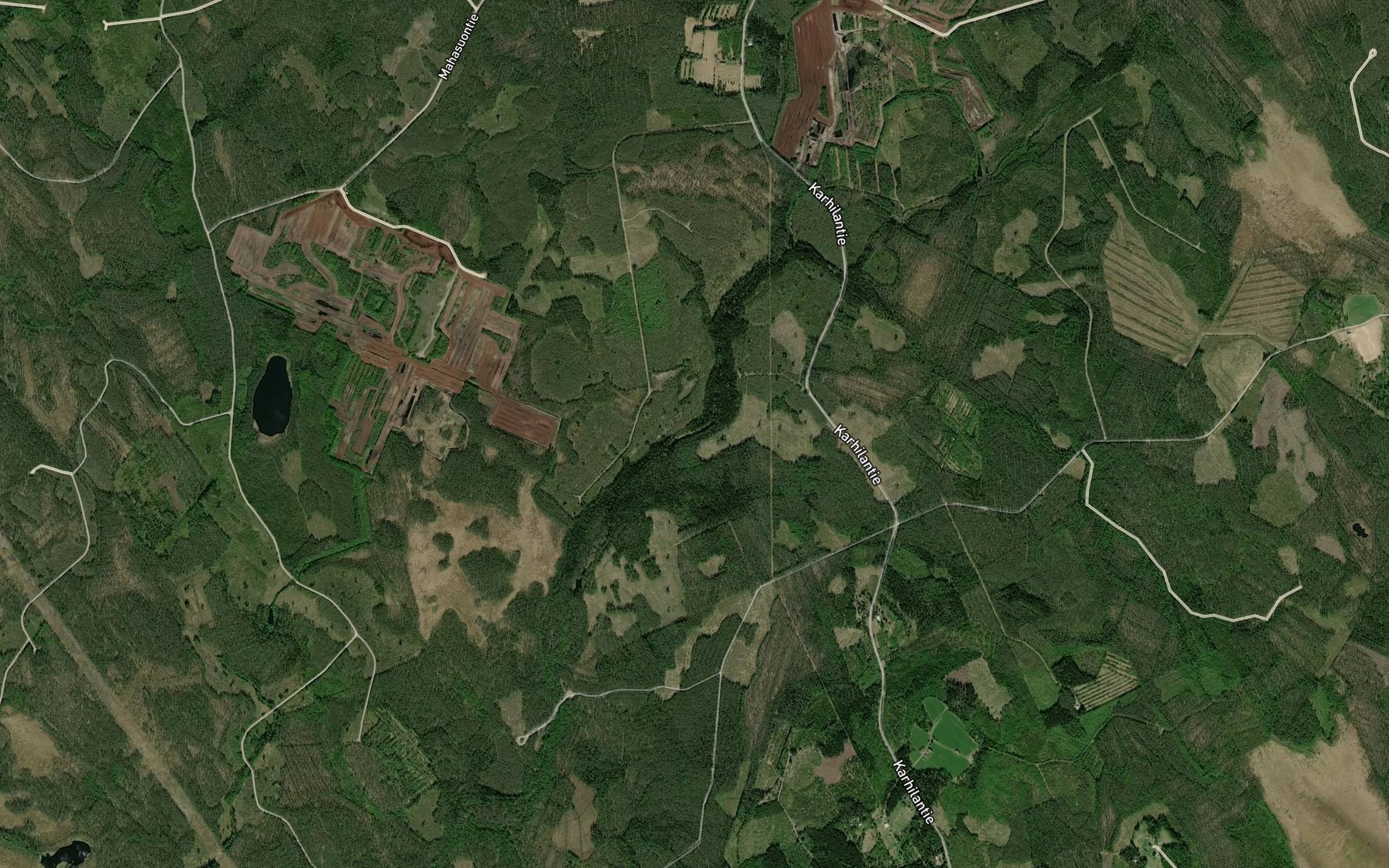 Satellite map of the Pitkasuvanto