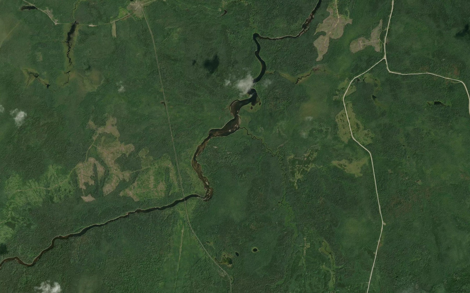 Satellite map of the Edison Creek