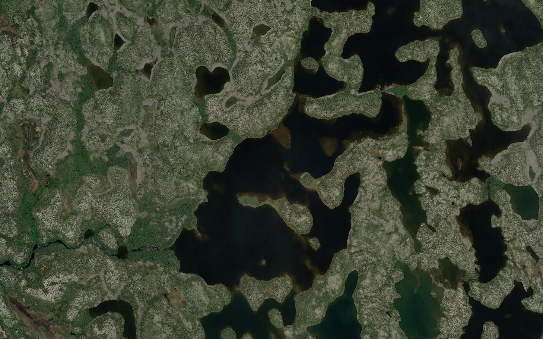 Satellite map of the Lac Sakaskwapin