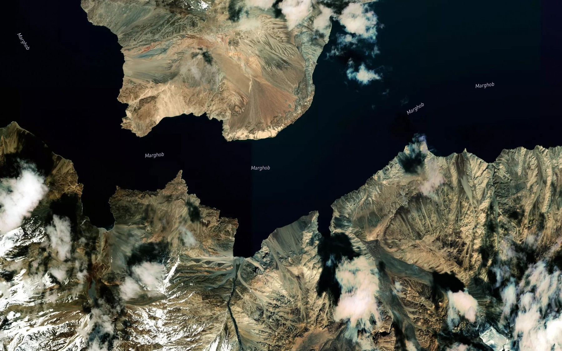 Satellite map of the Kuli Sarez